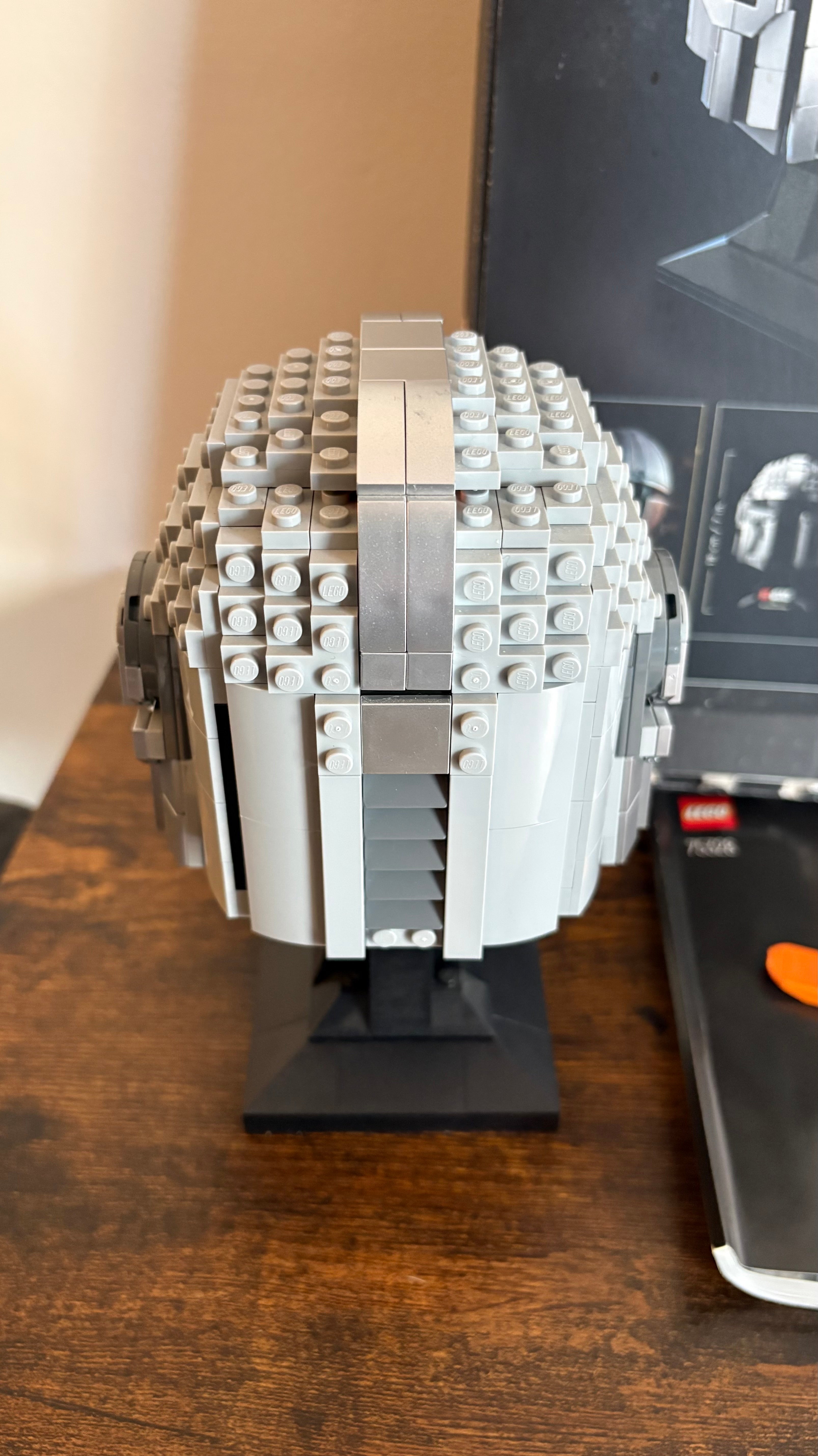 LEGO Star Wars the Mandalorian Helmet 75328 100% Box & Instructions