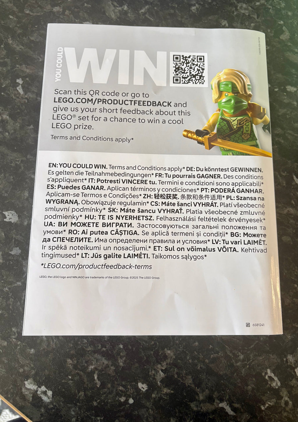LEGO 71846 Ninjago The Fire Knight Mech Toy - Only Has One Minifigure