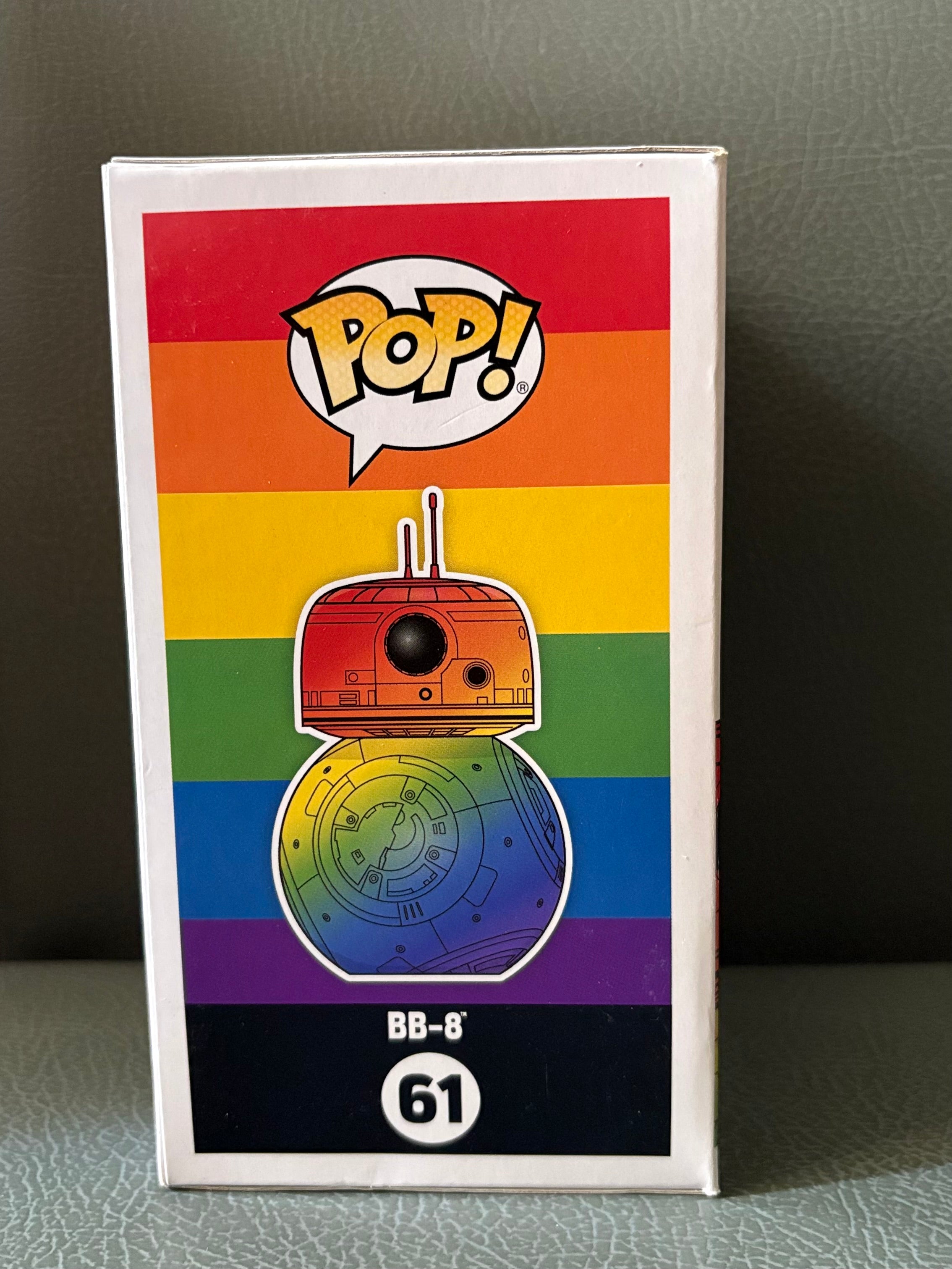 Funko Pop #61 Limited Edition Rainbow Pride BB-8