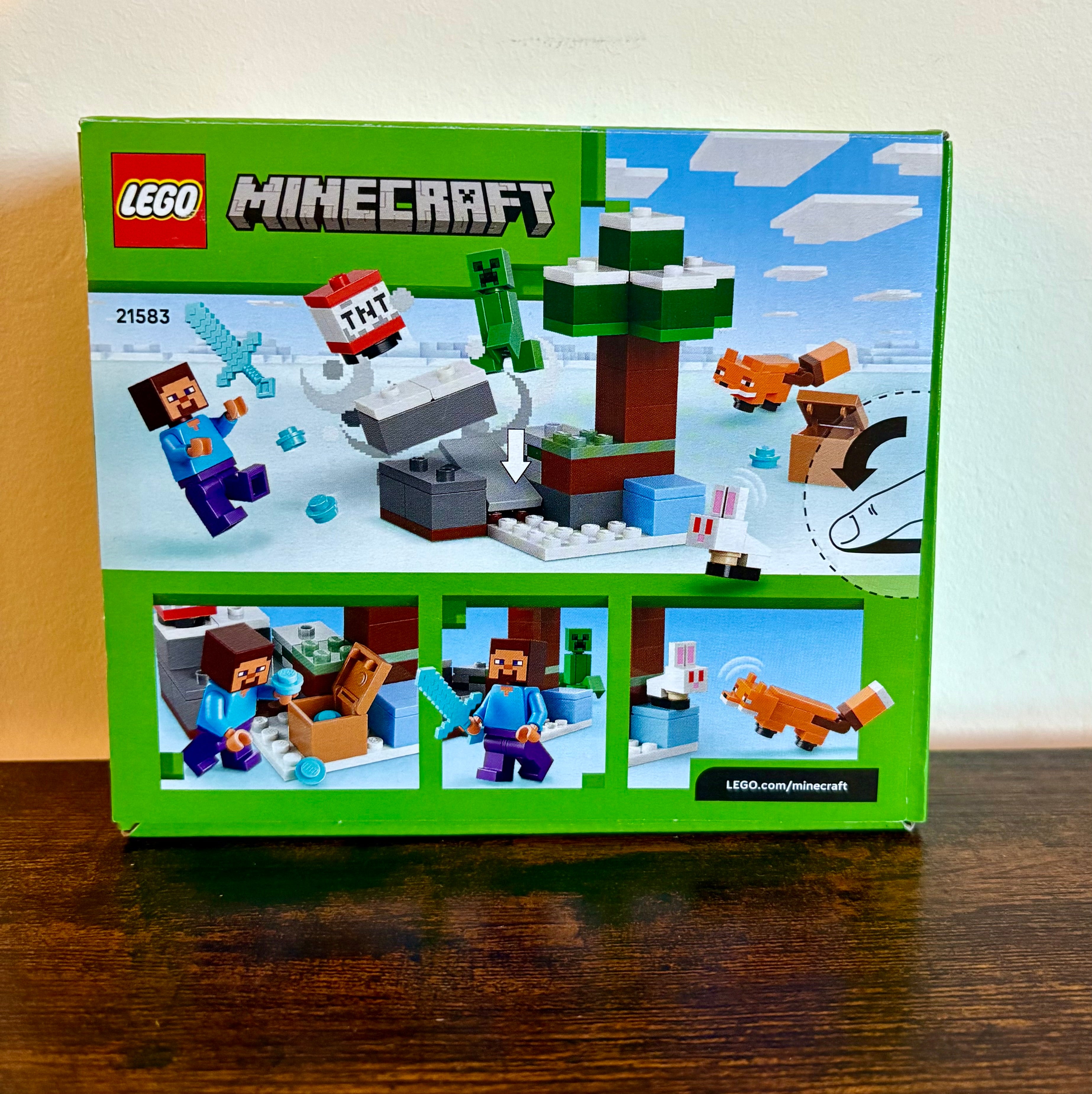 Lego Minecraft Steve's Taiga Adventure 21583 - Genuine New And Boxed