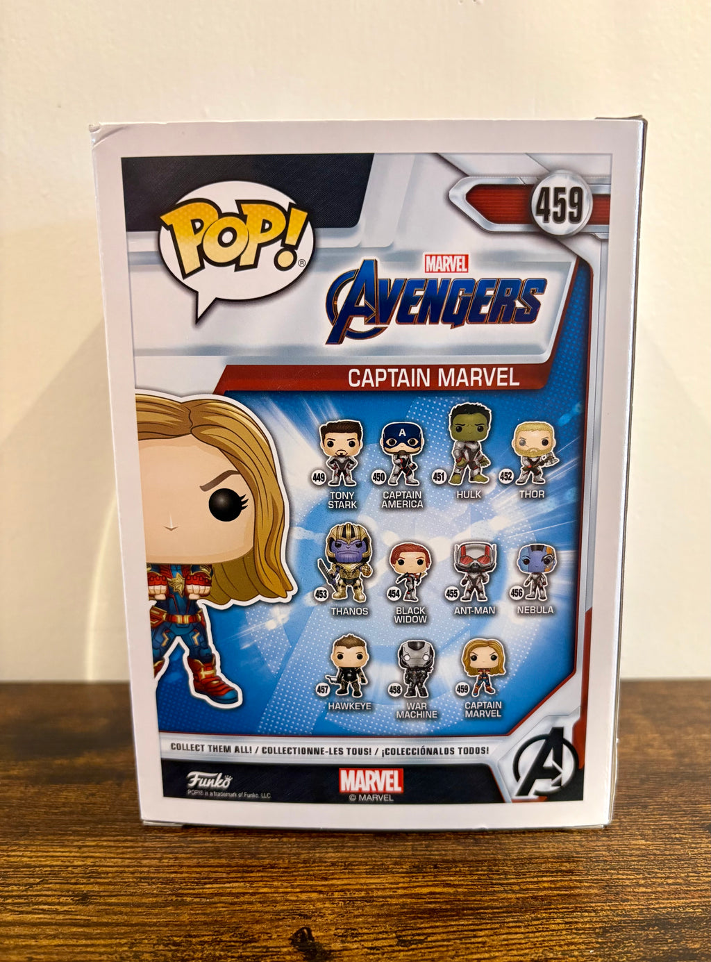 Funko Pop #459 Captain Marvel Avengers Endgame Figure