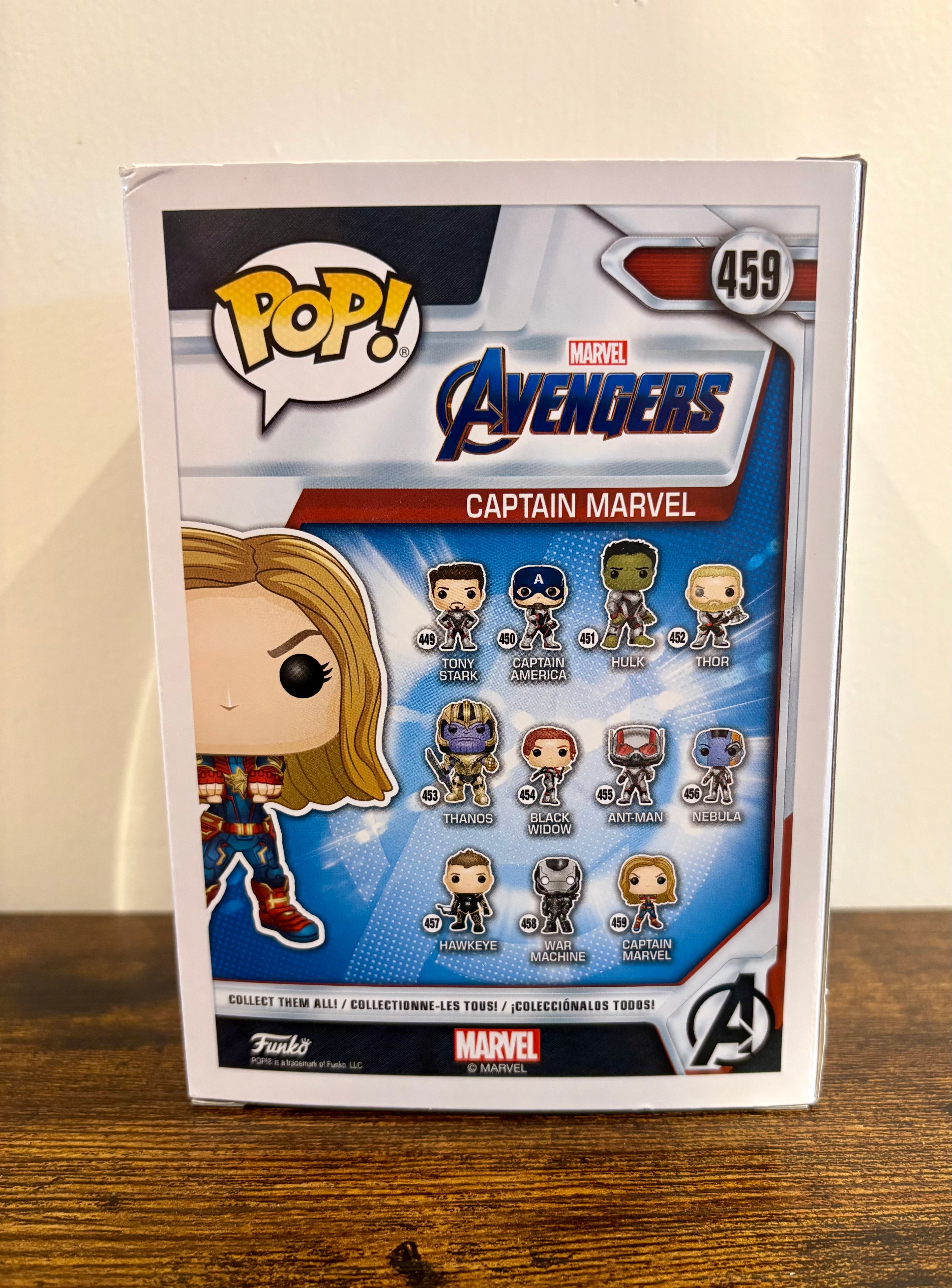 Funko Pop #459 Captain Marvel Avengers Endgame Figure