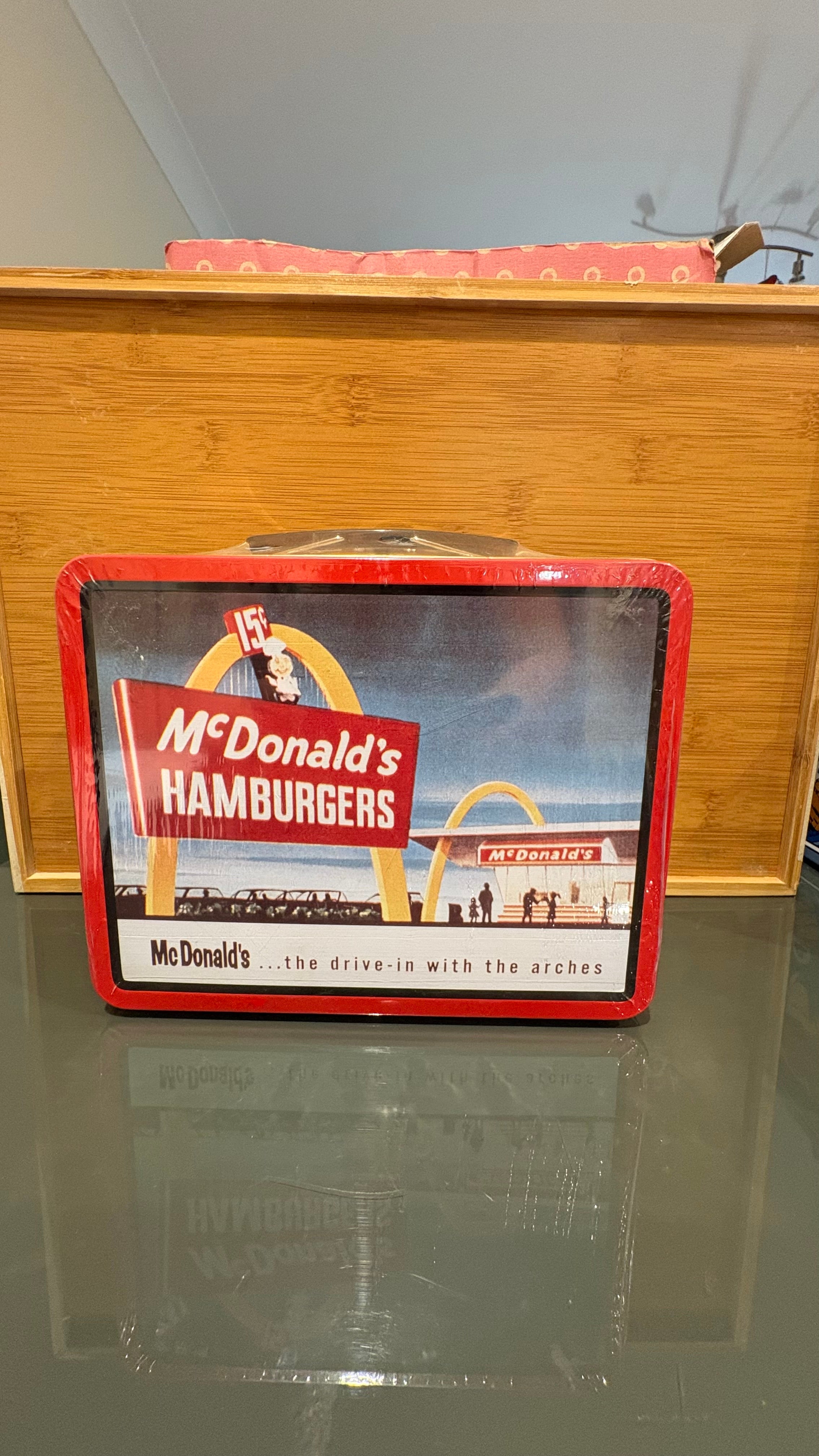 McDonald's Hamburgers Lunchbox Metal Tin – 1998 Vintage Collectible (New & Sealed)
