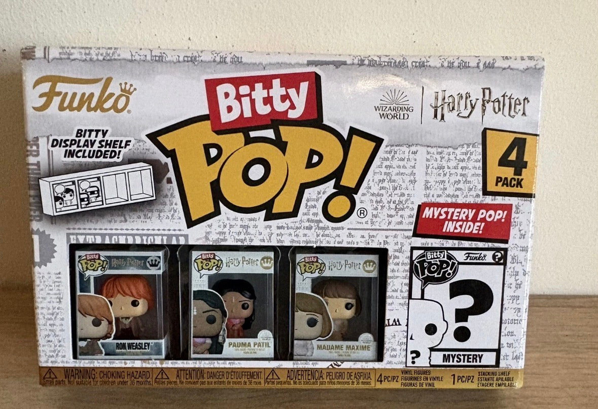 Funko Pop! Bitty Pop Harry Potter, Ron Weasley, Padma Patil, Madame Maxine Brand New