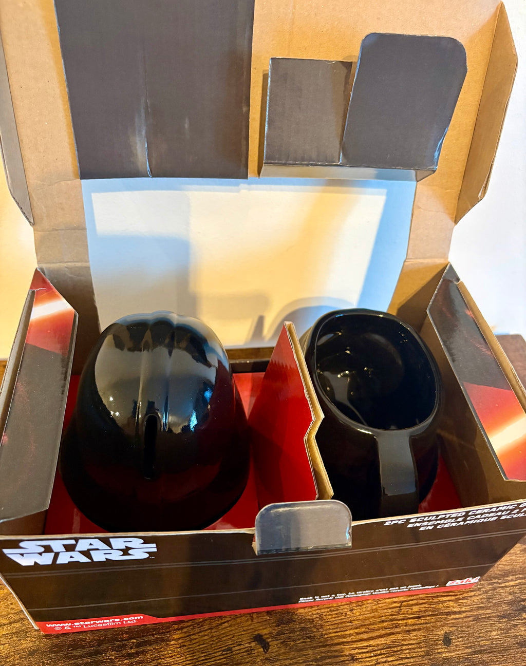 Star Wars Disney Darth Vader 2 Pcs Sculpted Ceramic Gift Set