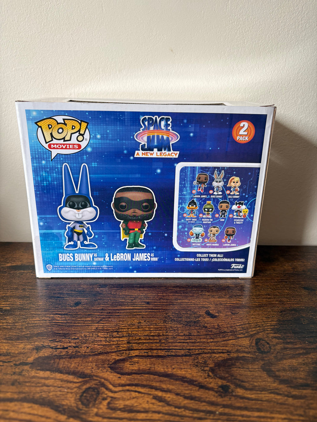 Funko POP! Movies Space Jam A New Legacy Bugs Bunny as Batman LeBron James as Robin