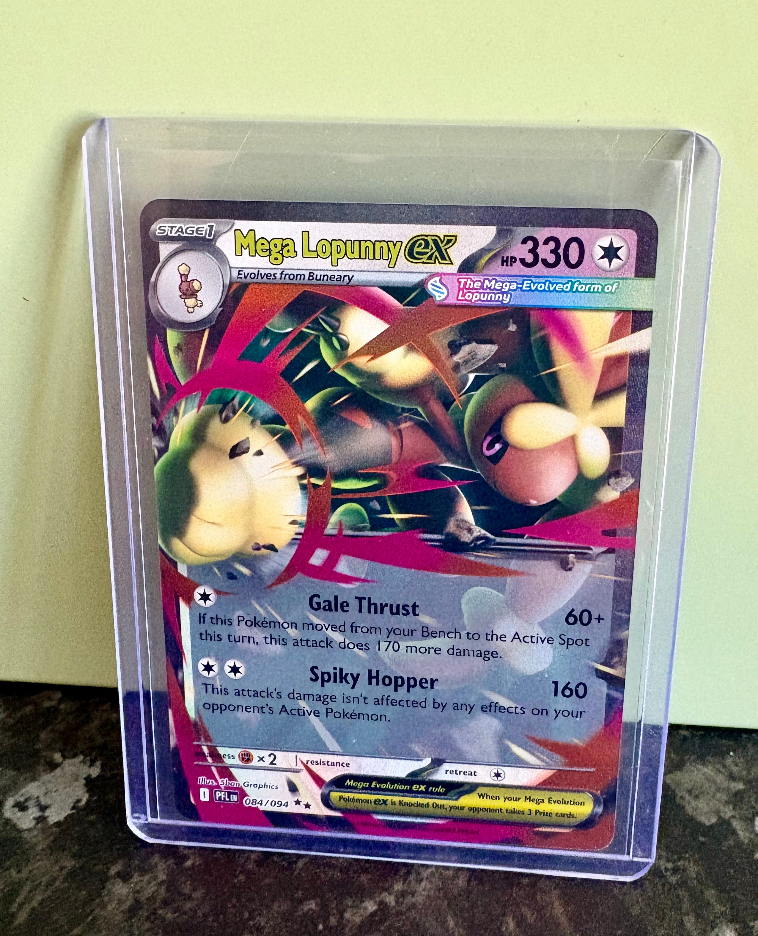 Pokemon Mega Lopunny EX 115/094 Phantasmal Flames Holo