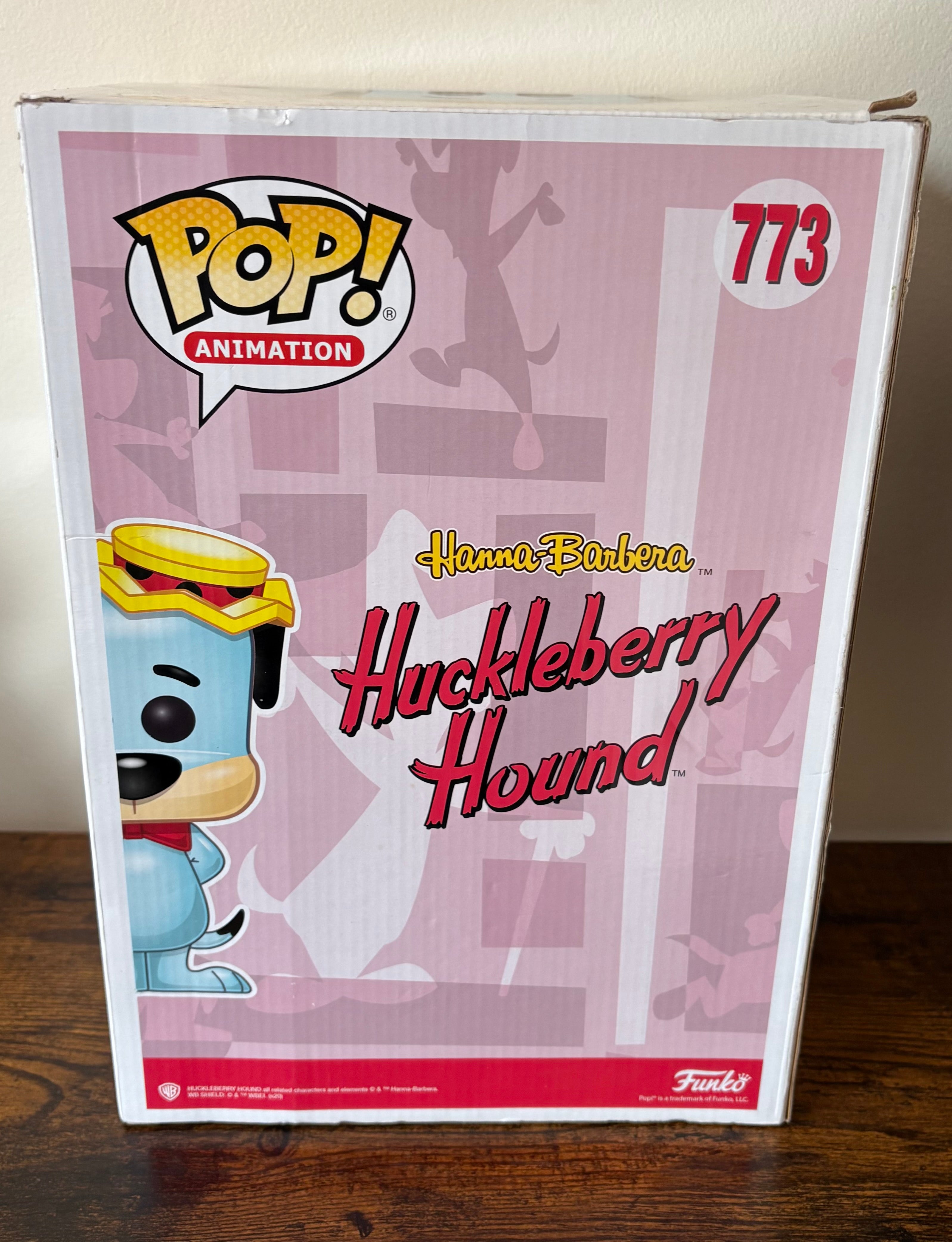 Funko POP #773 Huckleberry Hound Hanna Barbera Limited Edition LARGE Boxed