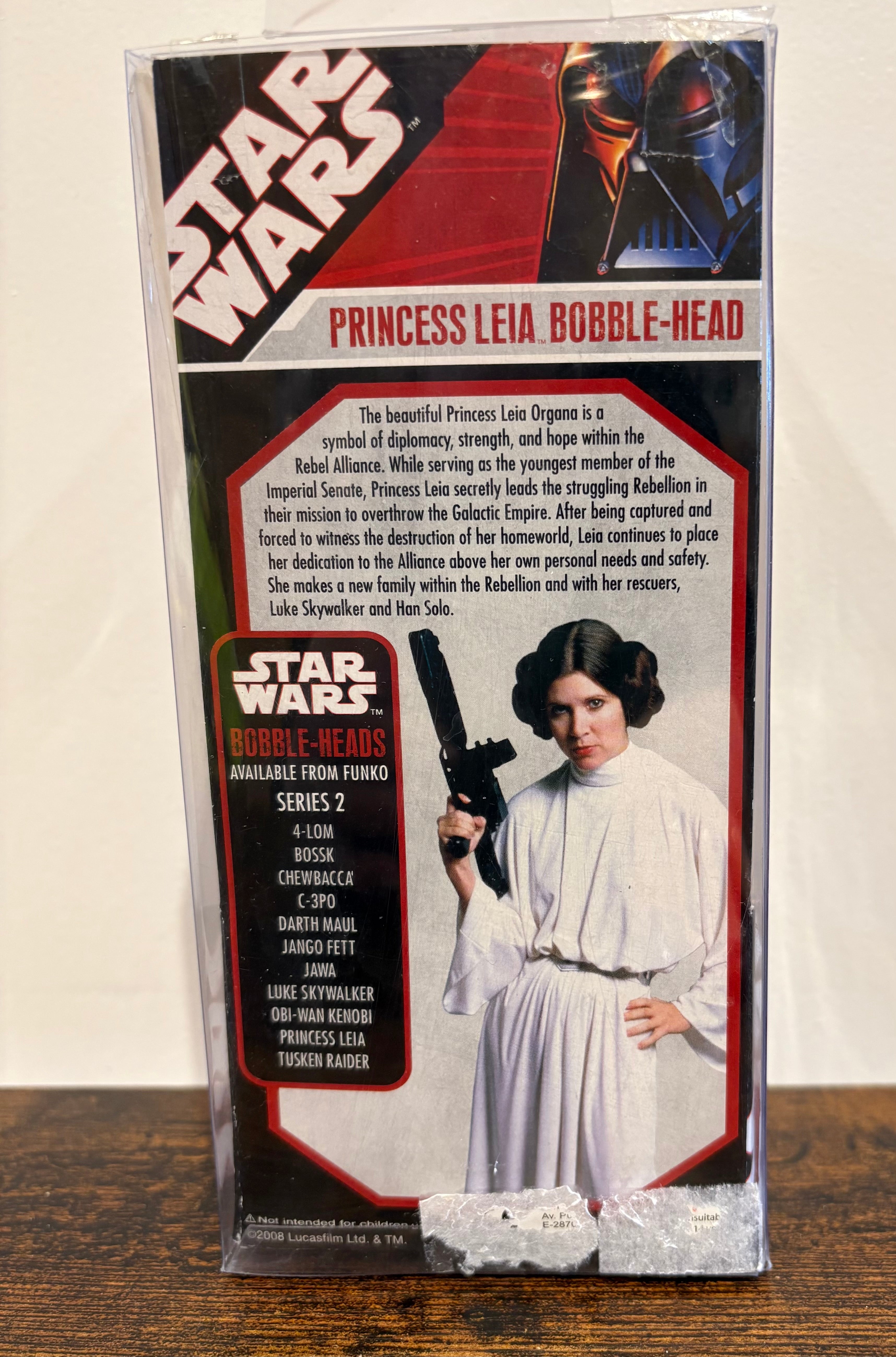 Star Wars Princess Leia Wacky Wobbler Series 2 Bobble-Head 2008 Official Funko