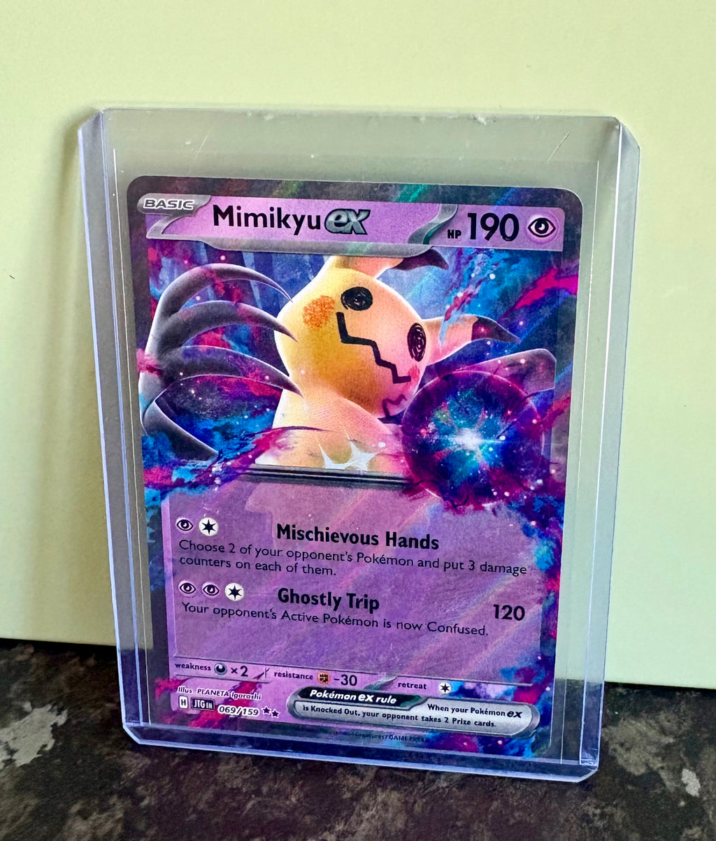 Pokemon Card Mimikyu ex 069/159 Double Rare Journey Together STAMPED Near Mint