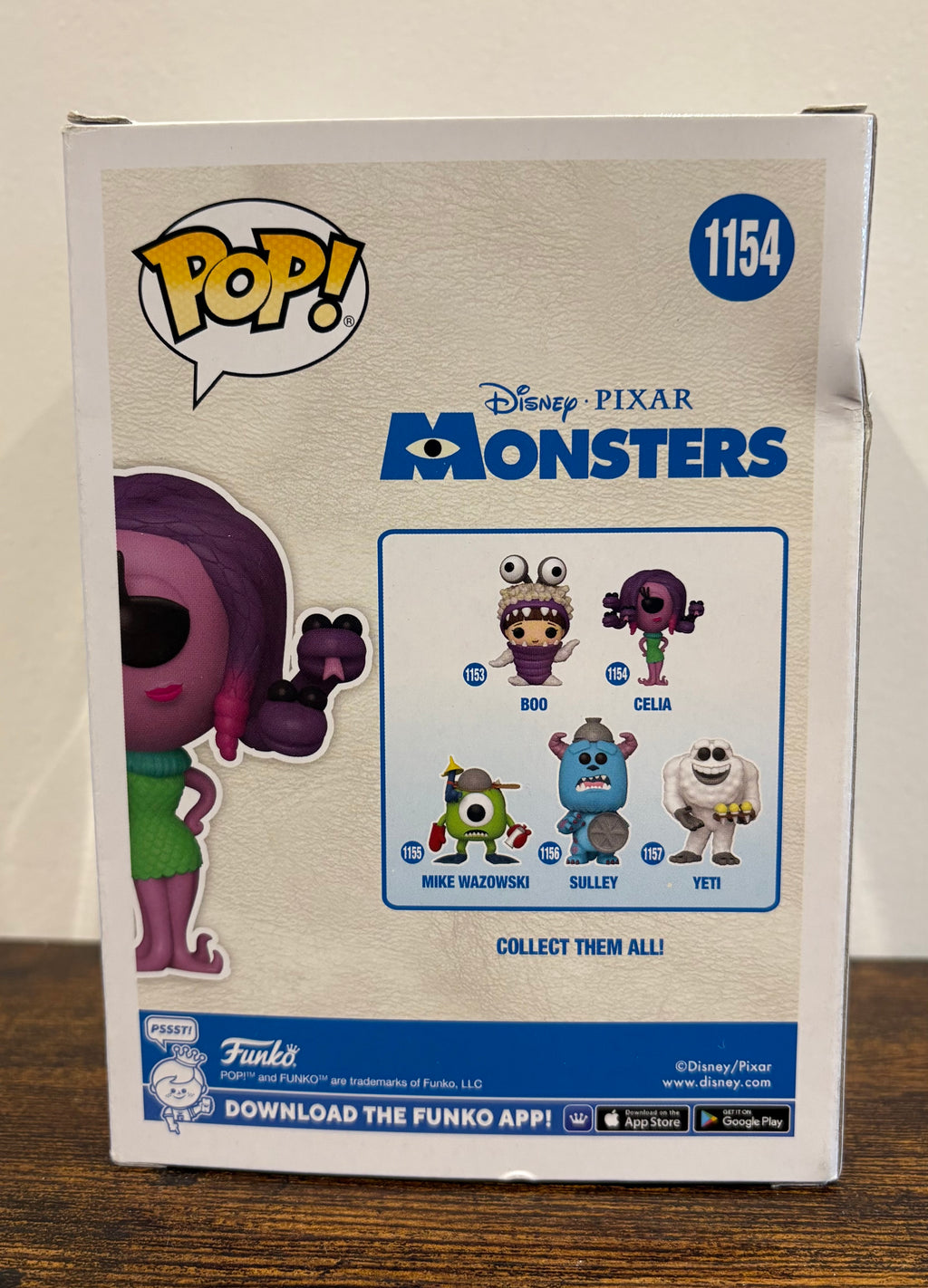 Funko Pop! Disney Pixar Monsters Inc Celia #1154 Vinyl Figure