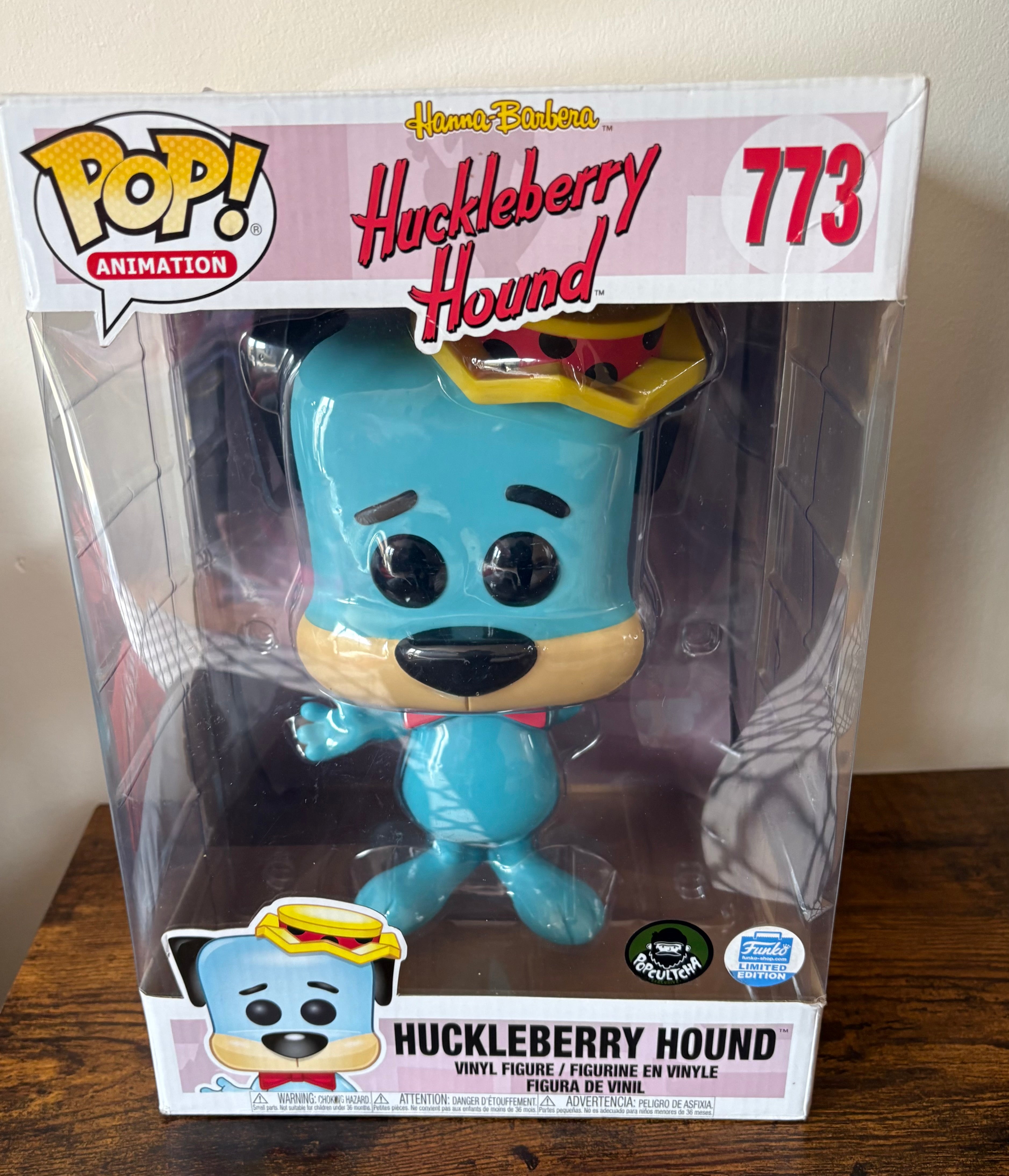 Funko POP #773 Huckleberry Hound Hanna Barbera Limited Edition LARGE Boxed