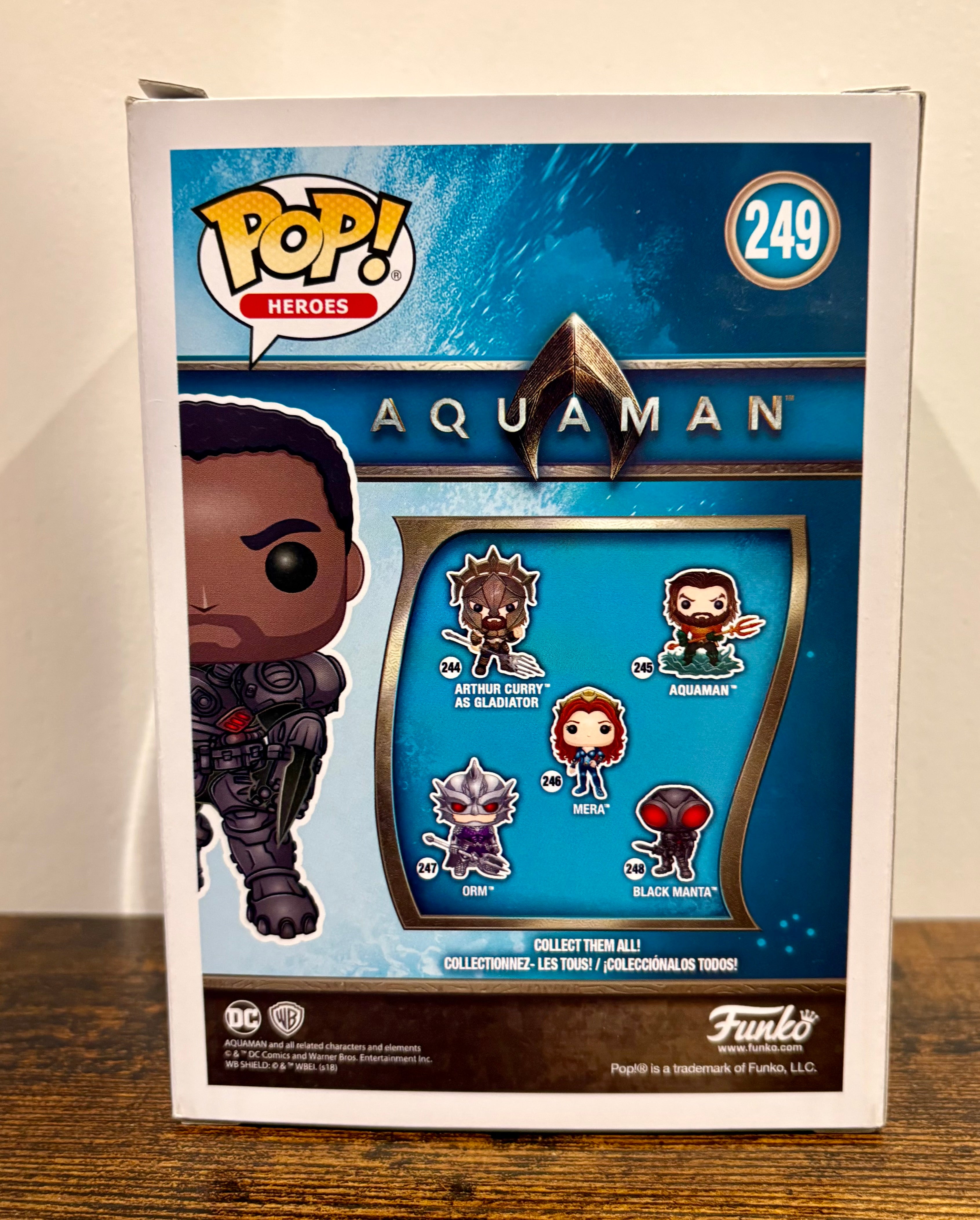 Funko Pop Heroes Aquaman #249 Black Manta Vinyl Figure
