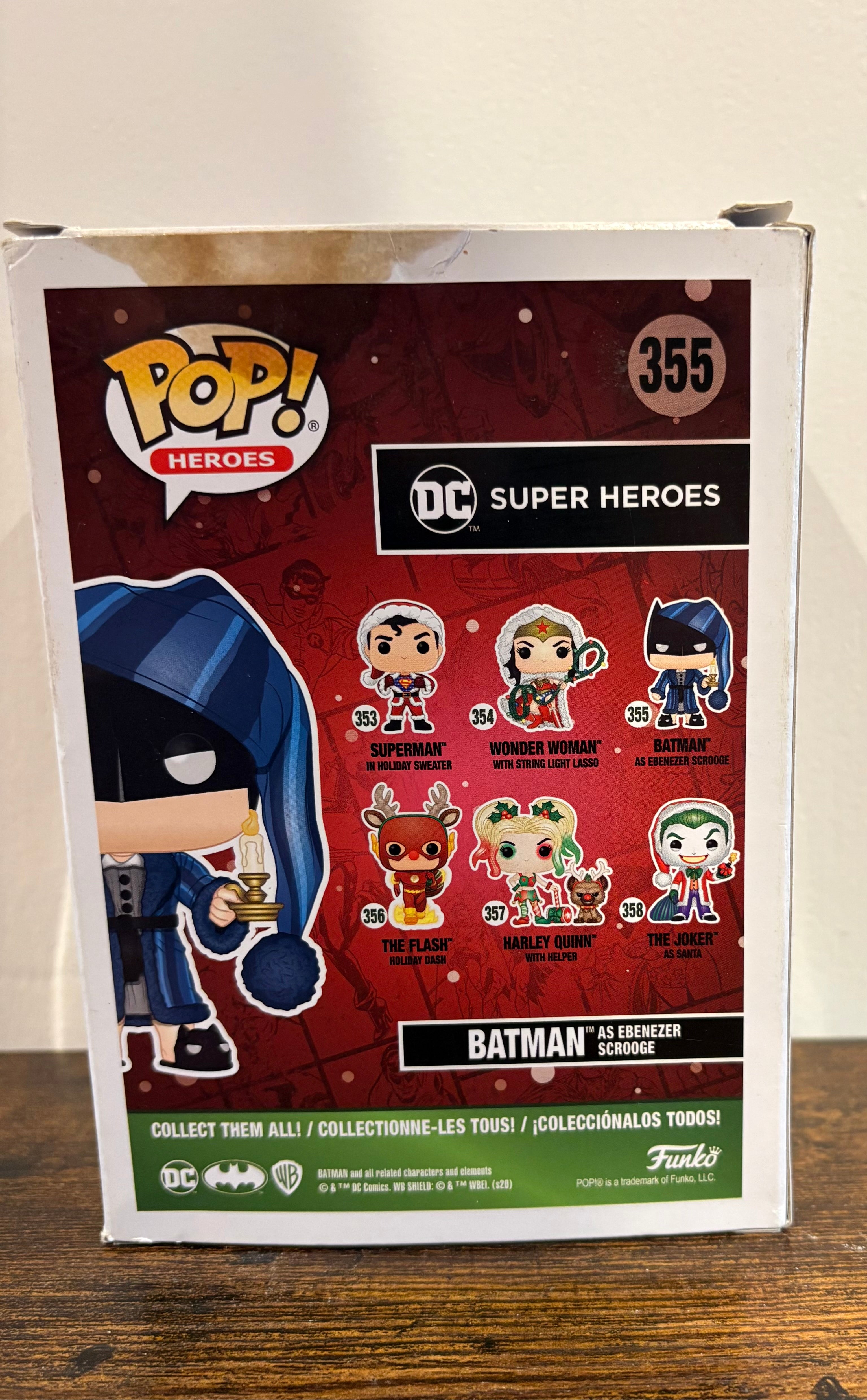 Funko Pop! DC Super Heroes Batman as Ebenezer Scrooge #355 Figure