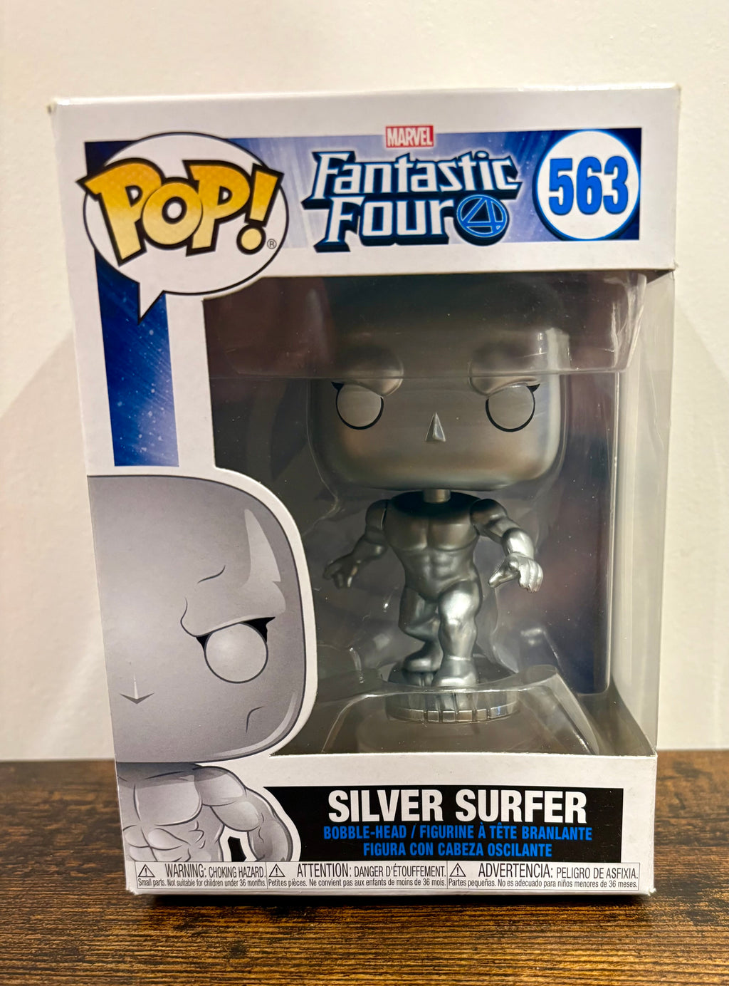 Funko Pop ! Fantastic Four Silver Surfer #563 Vinyl Bobble-head- Vaulted