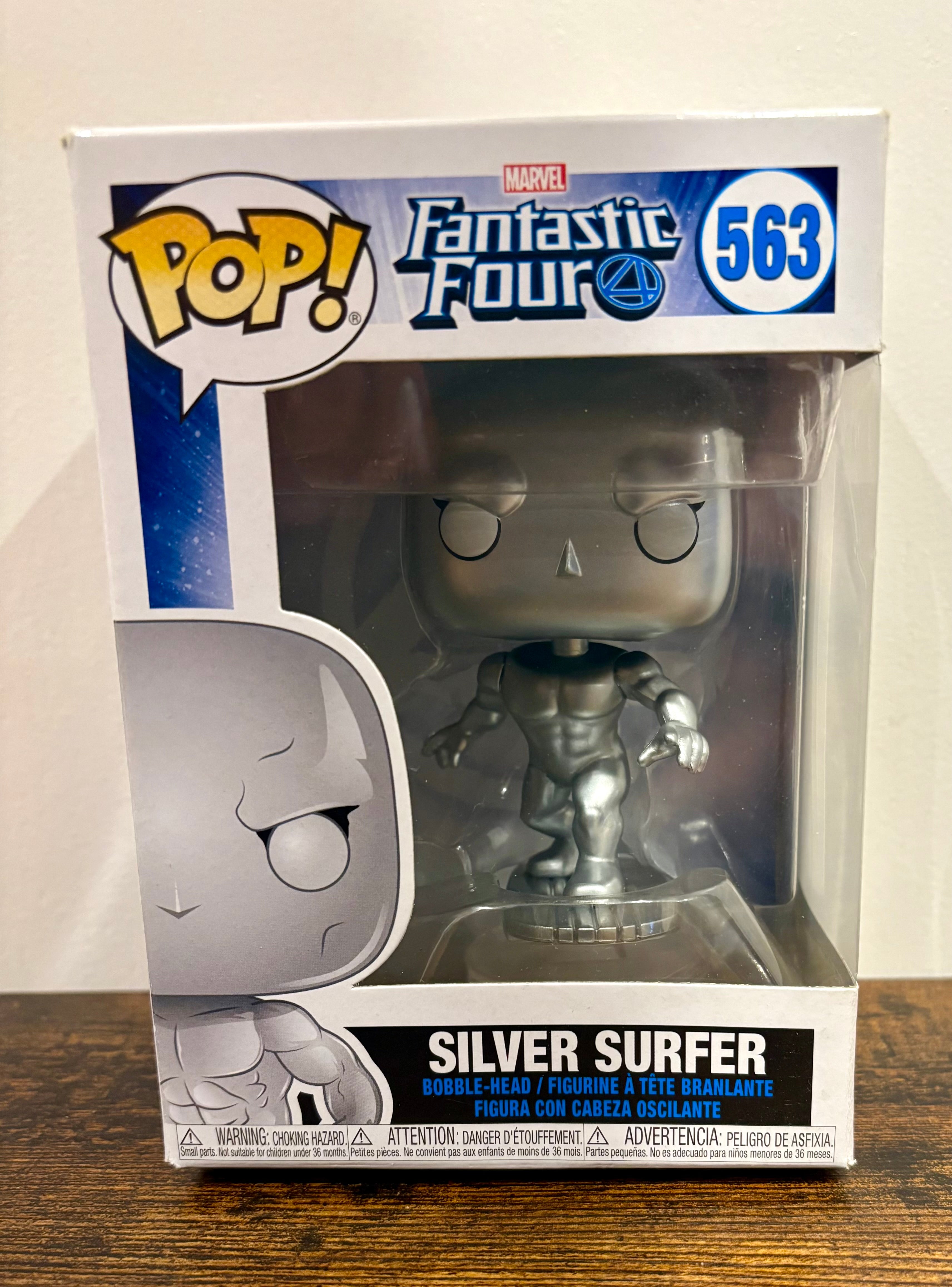 Funko Pop ! Fantastic Four Silver Surfer #563 Vinyl Bobble-head- Vaulted