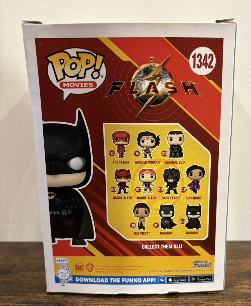Funko Pop #1342 Flash Batman Pop Movies Vinyl Figure Excellent Condition