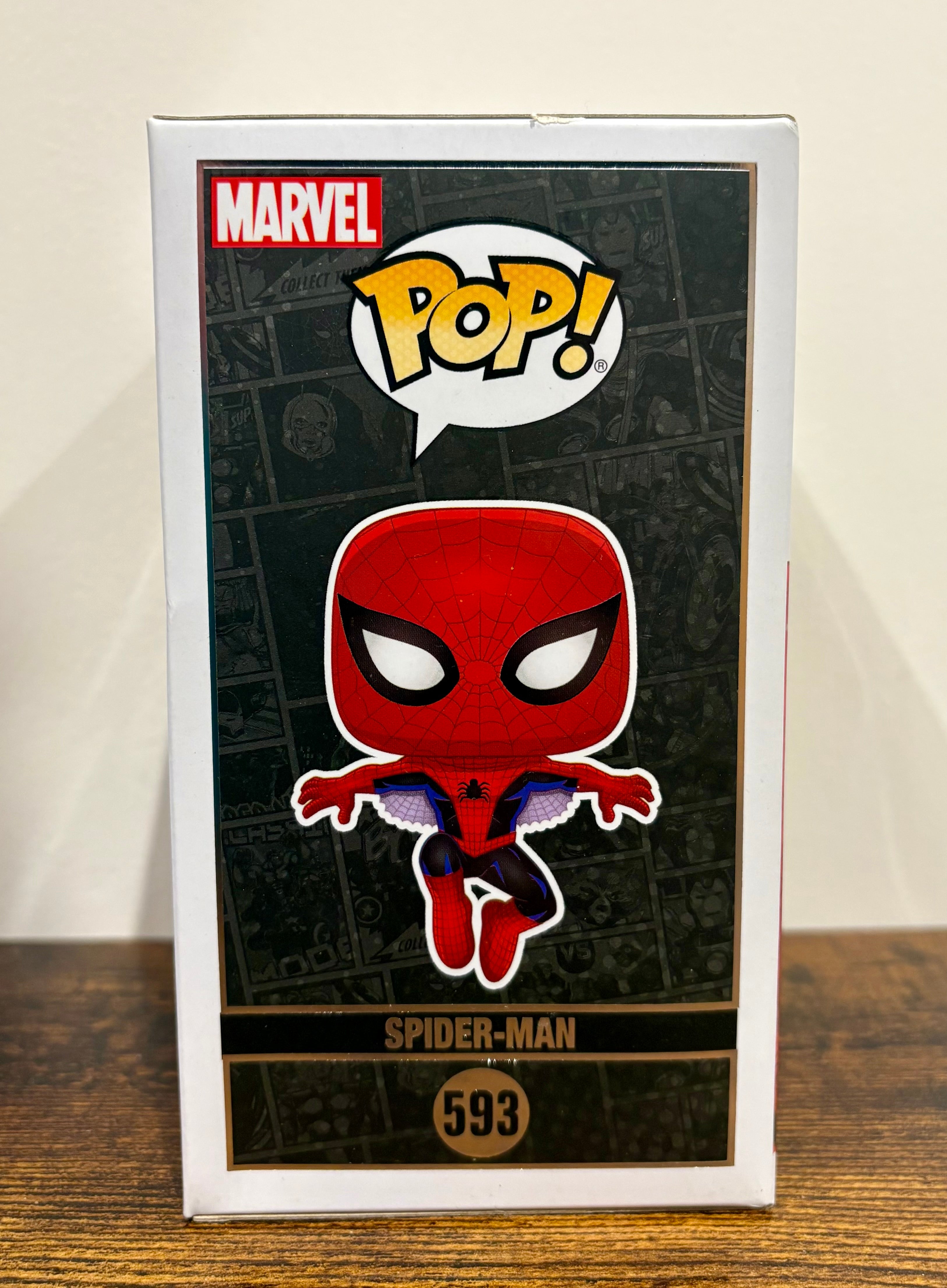 Funko Pop! Marvel Spider-Man #593 Diamond Collection Edition