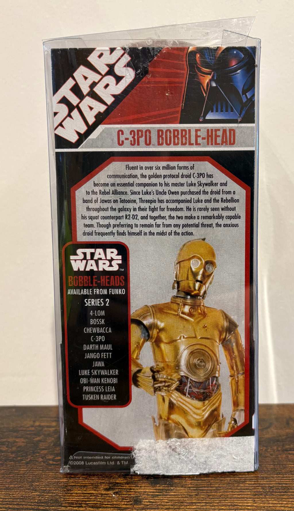 Star Wars Wacky Wobbler Bobble-Head Figure C-3PO 2008 Funko Official