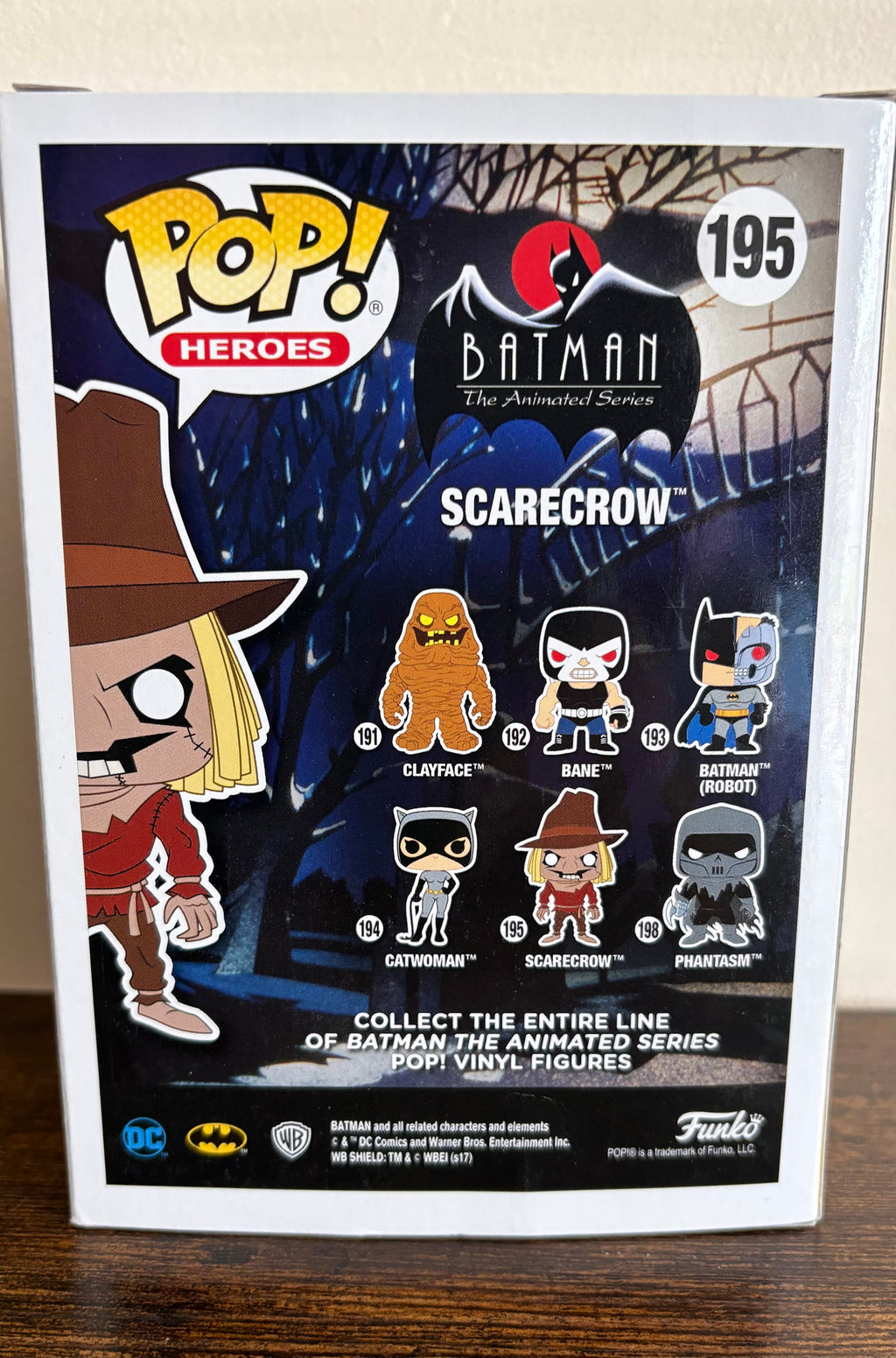 Funko Pop Scarecrow #195 Batman Animated Series.