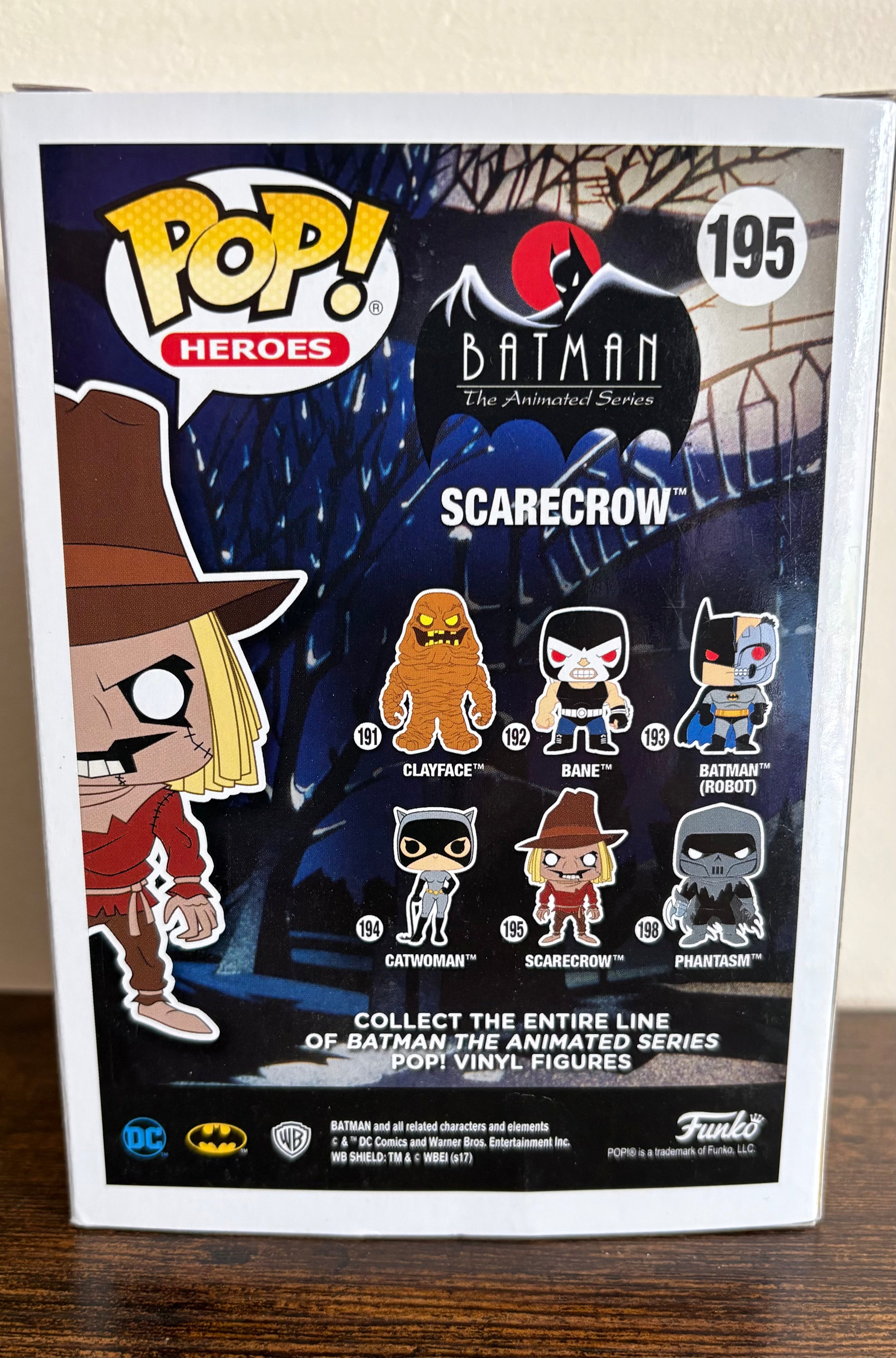 Funko Pop Scarecrow #195 Batman Animated Series.