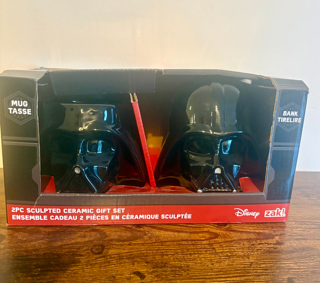 Star Wars Disney Darth Vader 2 Pcs Sculpted Ceramic Gift Set
