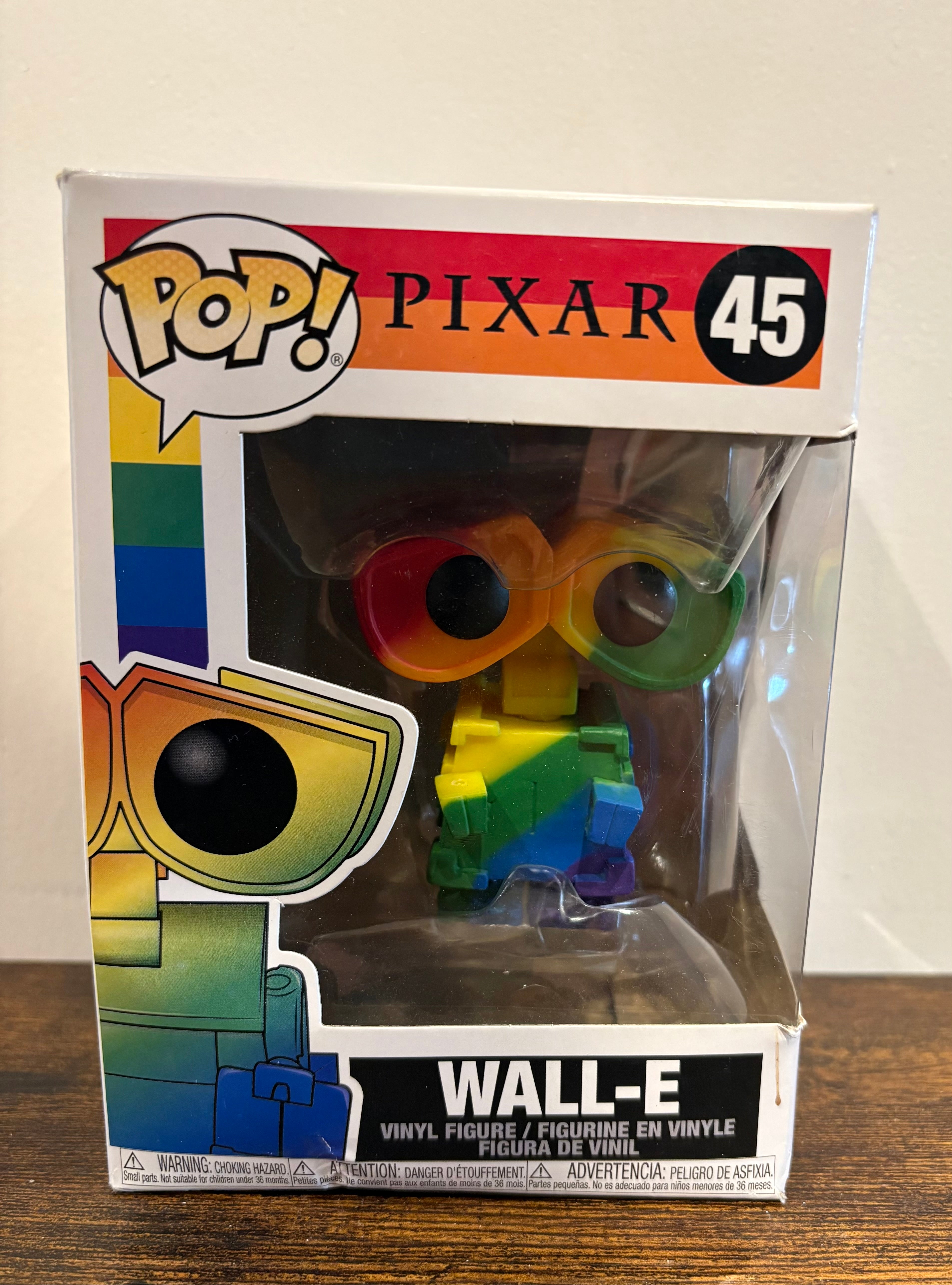 Funko Pop 45 Wall-E Rainbow Pride Disney Pixar Collectible Figure