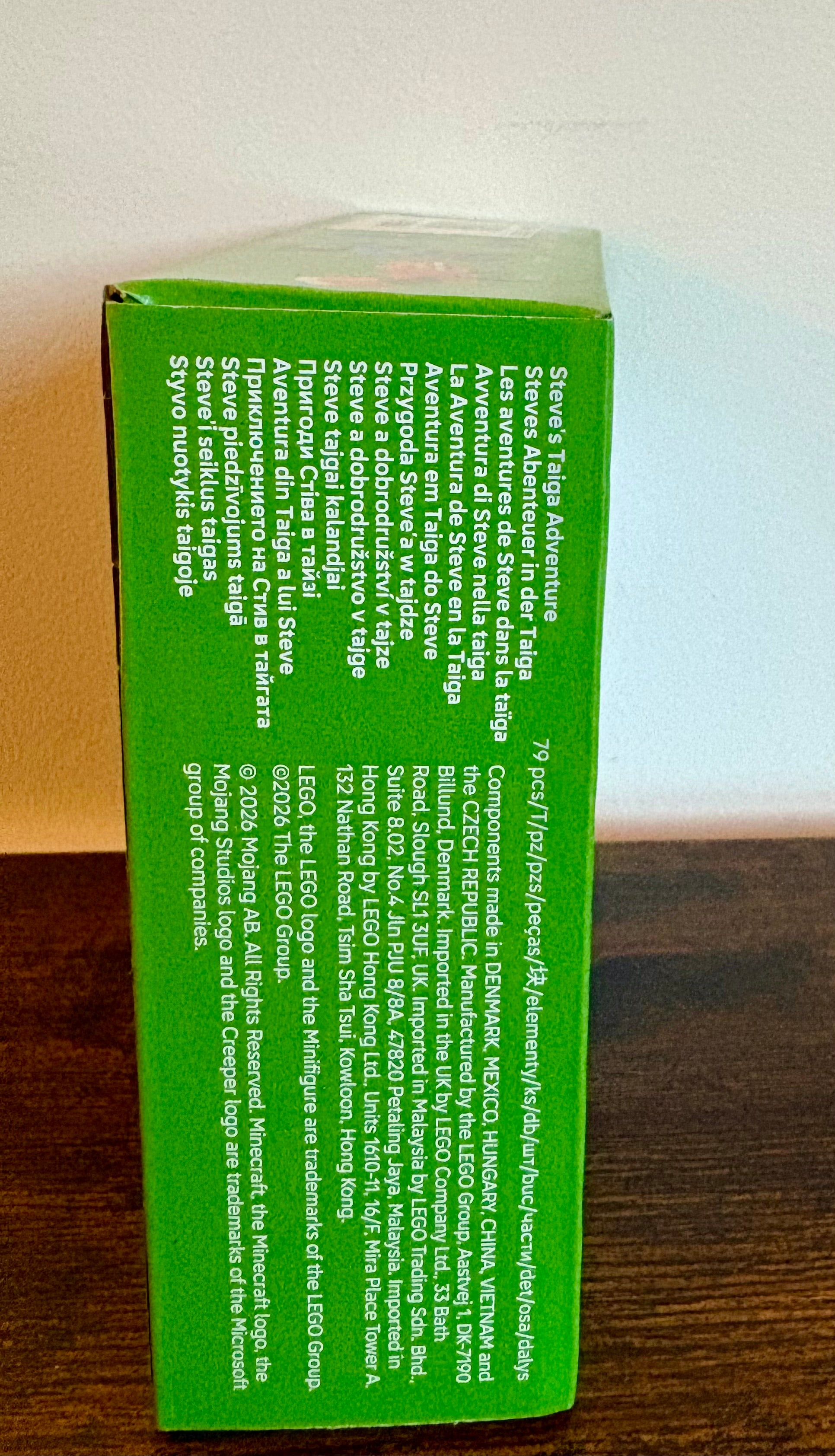 Lego Minecraft Steve's Taiga Adventure 21583 - Genuine New And Boxed