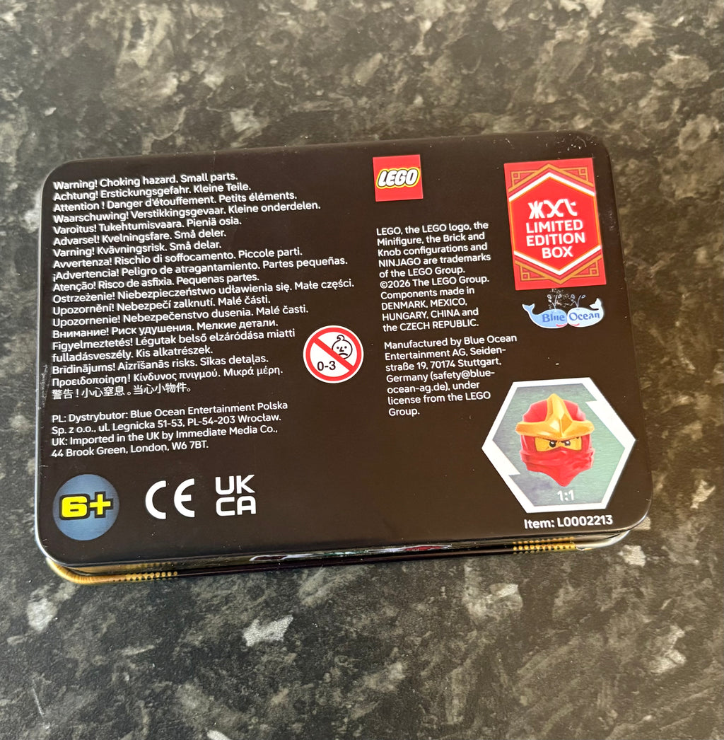 Mini figures - Ninjago Limited Edition Hologram Tin With Two Figures - Brand New L0002213,