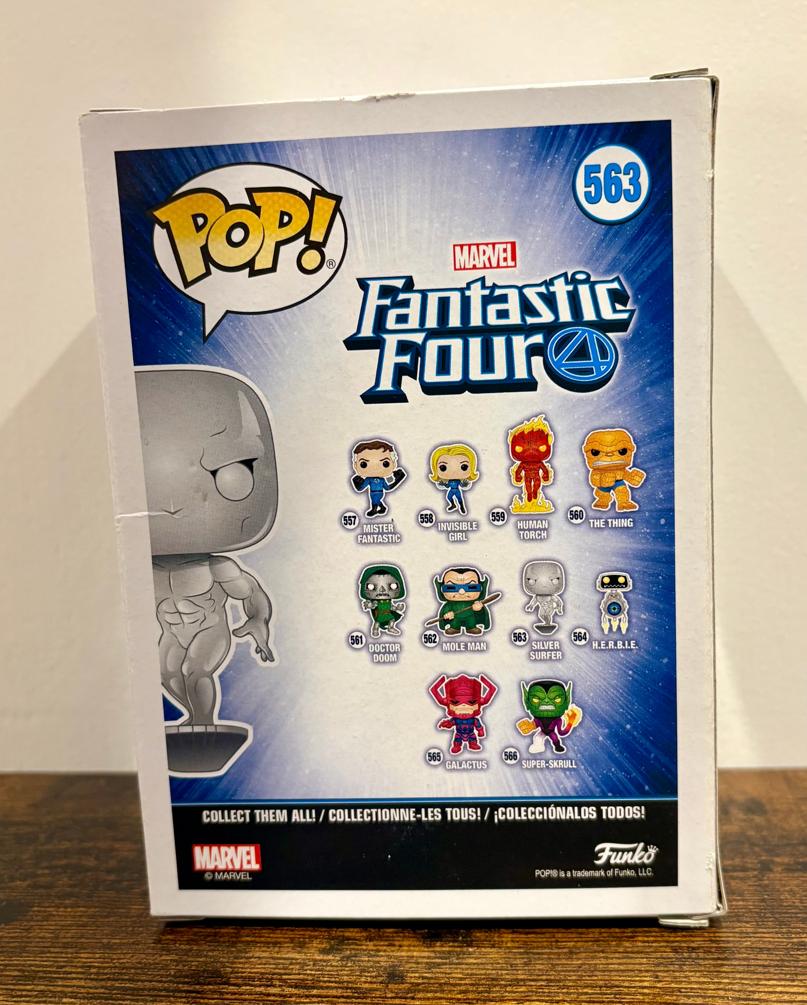 Funko Pop ! Fantastic Four Silver Surfer #563 Vinyl Bobble-head- Vaulted