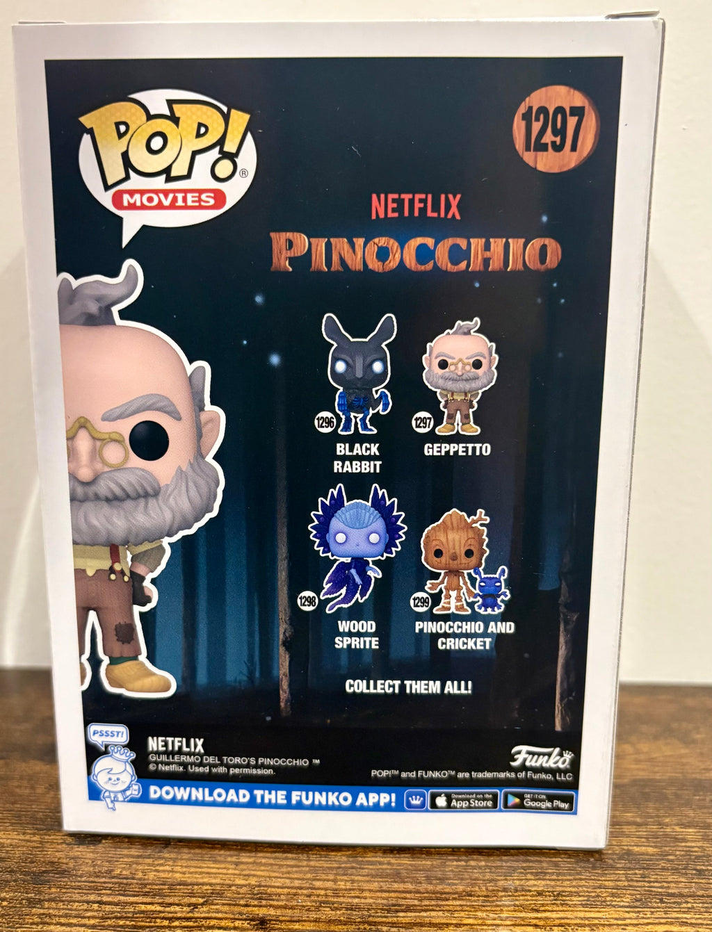 Funko pop - #1297 Geppetto from Netflix Pinocchio