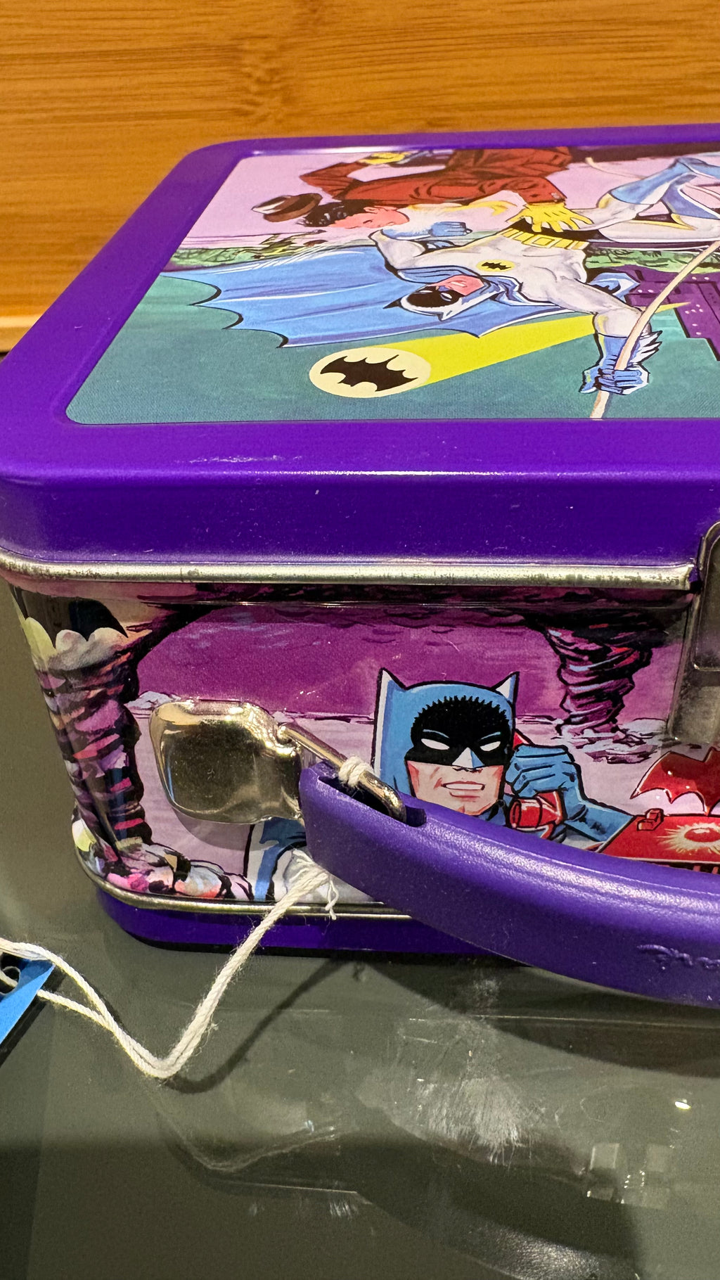 Batman & Robin DC Comics Metal Lunch Tin – Hasbro Hallmark Vintage Collectible..