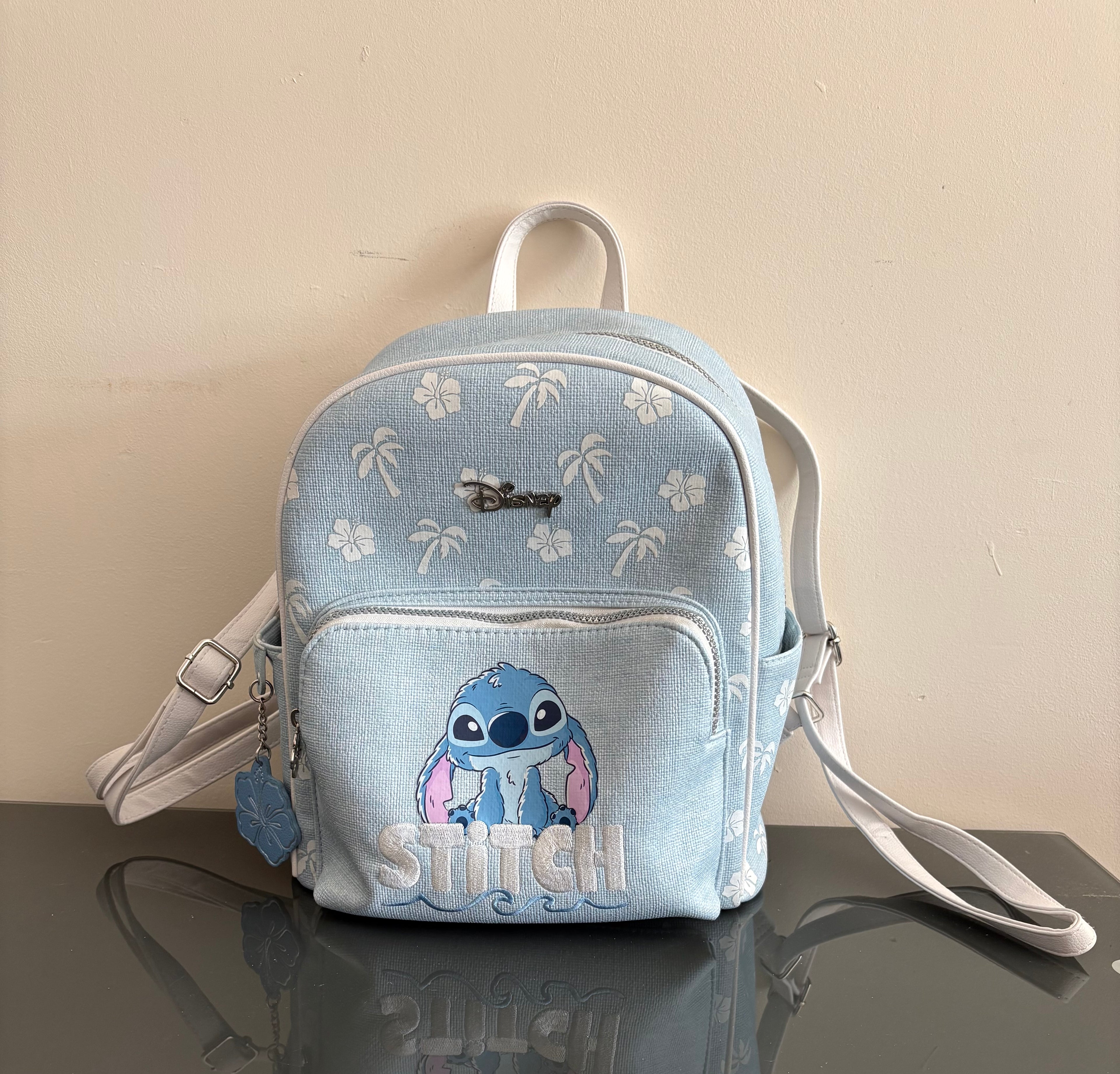 Collectables - Disney Stitch Blue Denim women's backpack, American Primark Rare in uk