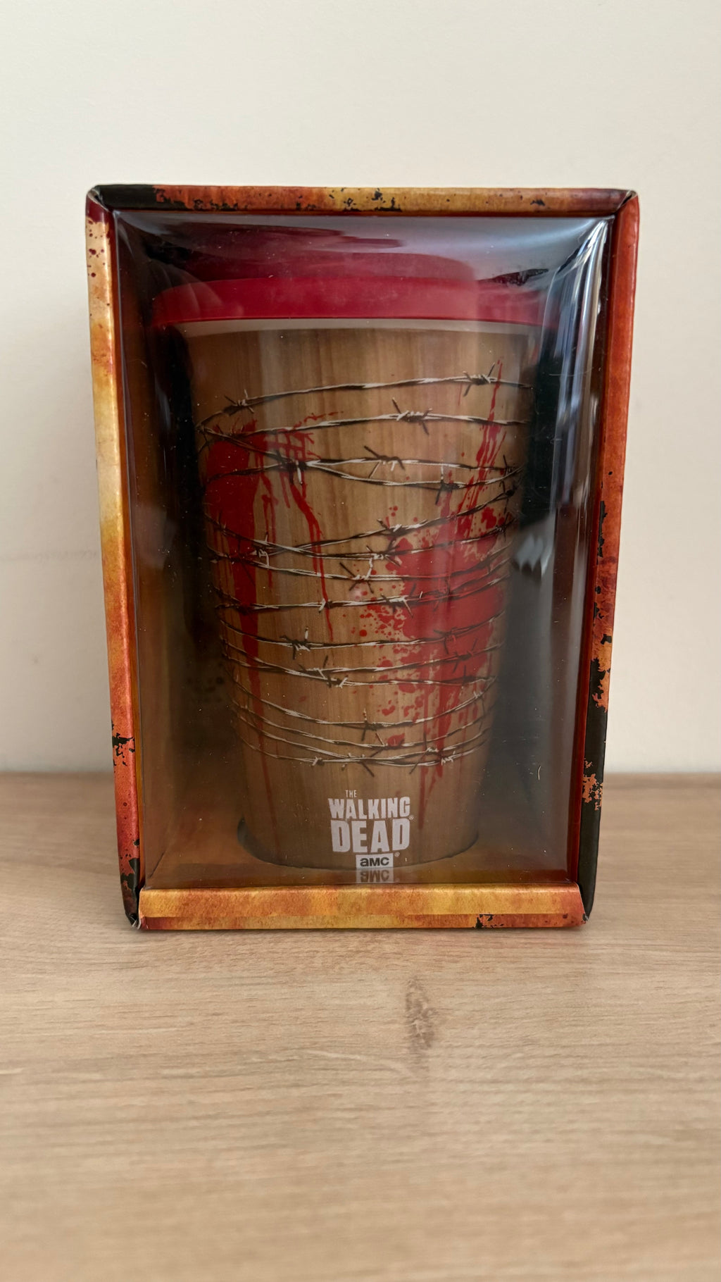 Collectable Official AMC's The Walking Dead Ceramic Travel Mug - Negan's Lucille