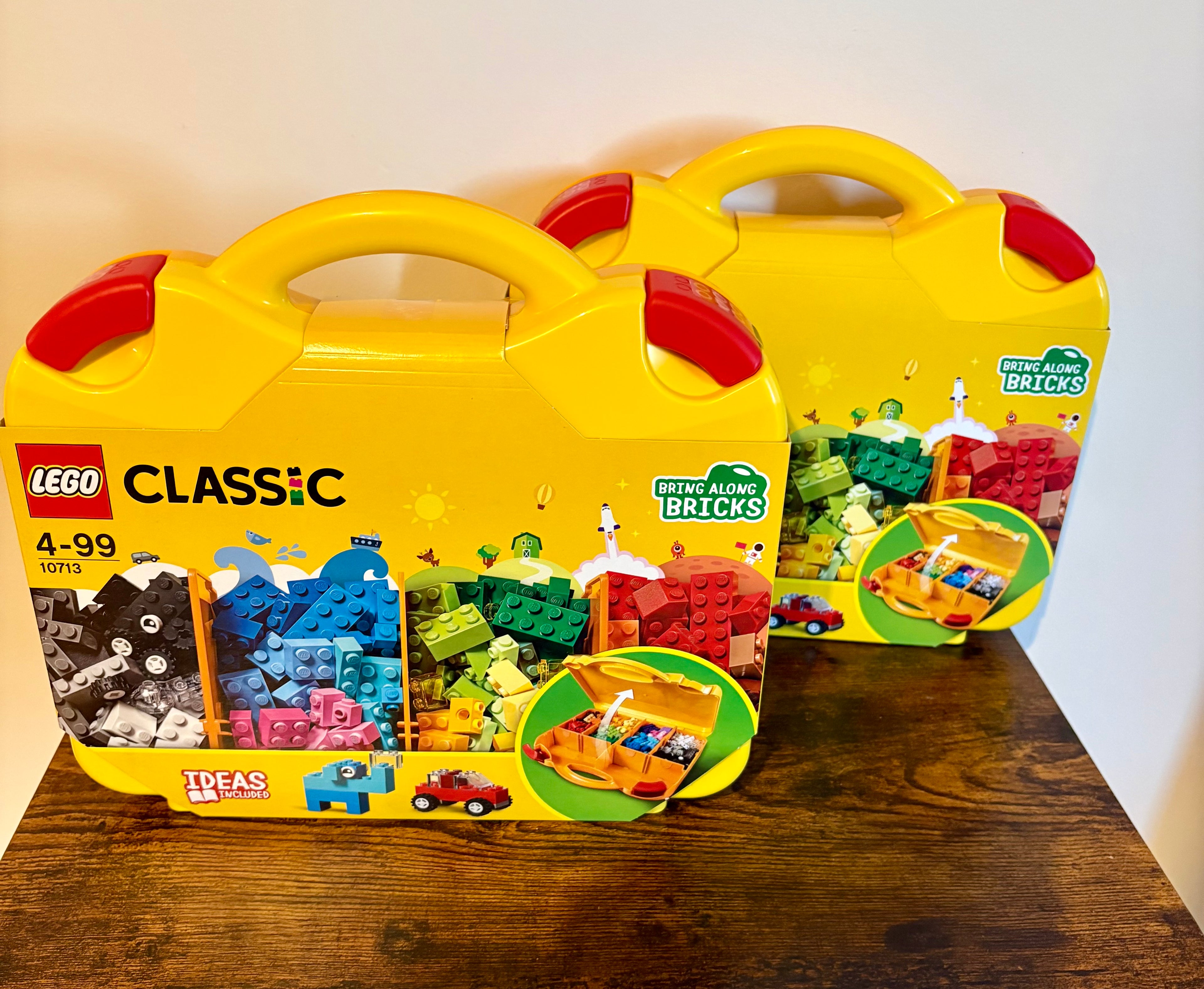 Lego Classic Creative Suitcase Toy Storage Case Fun Colourful Building 10713