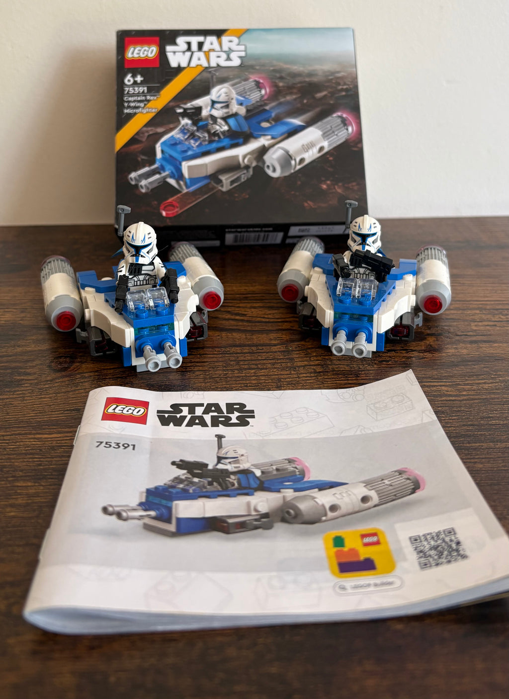 LEGO Star Wars Captain Rex Y-Wing Microfighter 75391 — x2 Builds