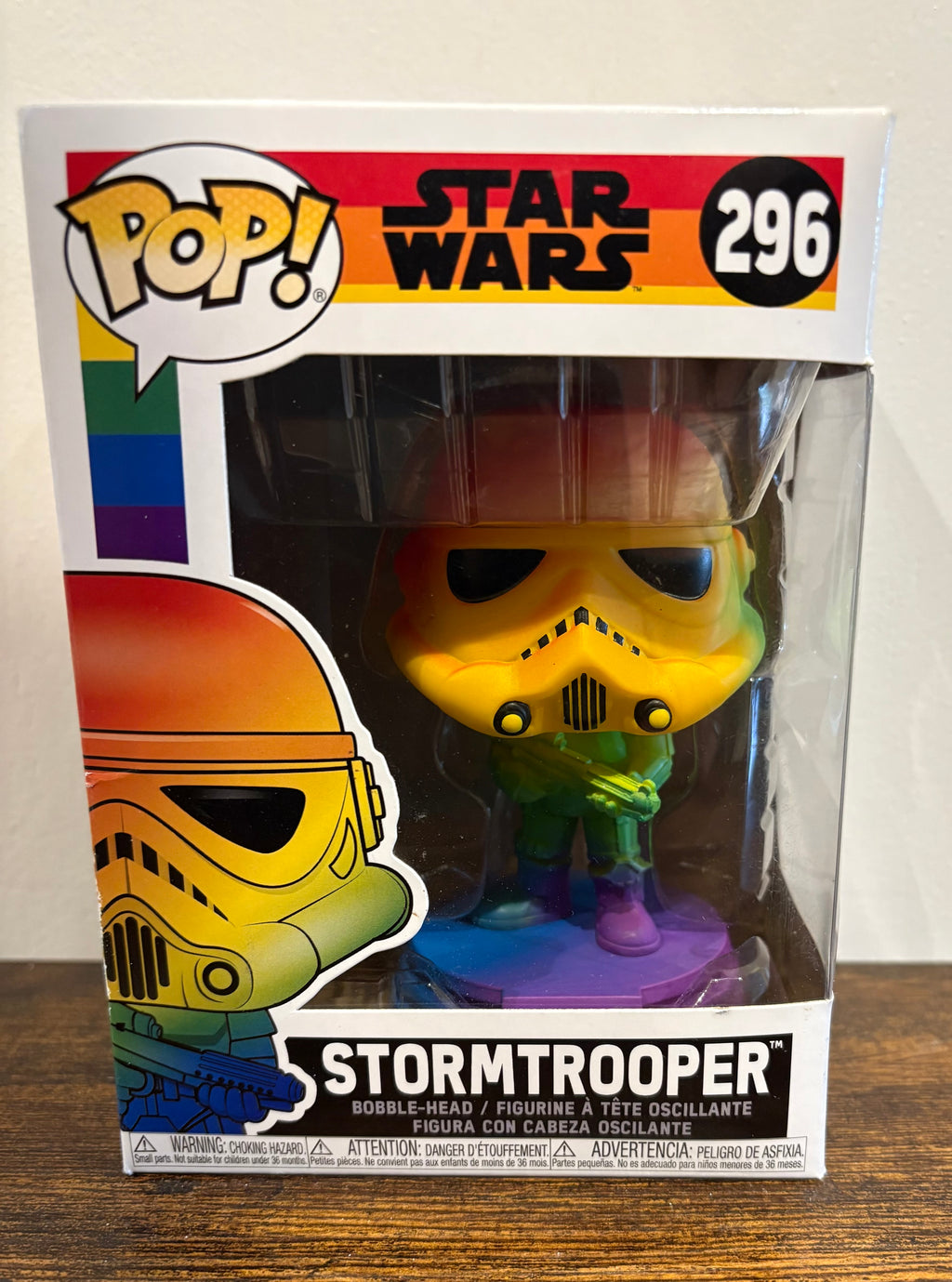 Funko Pop! Star Wars Stormtrooper #296 Rainbow Rare Vinyl Figure
