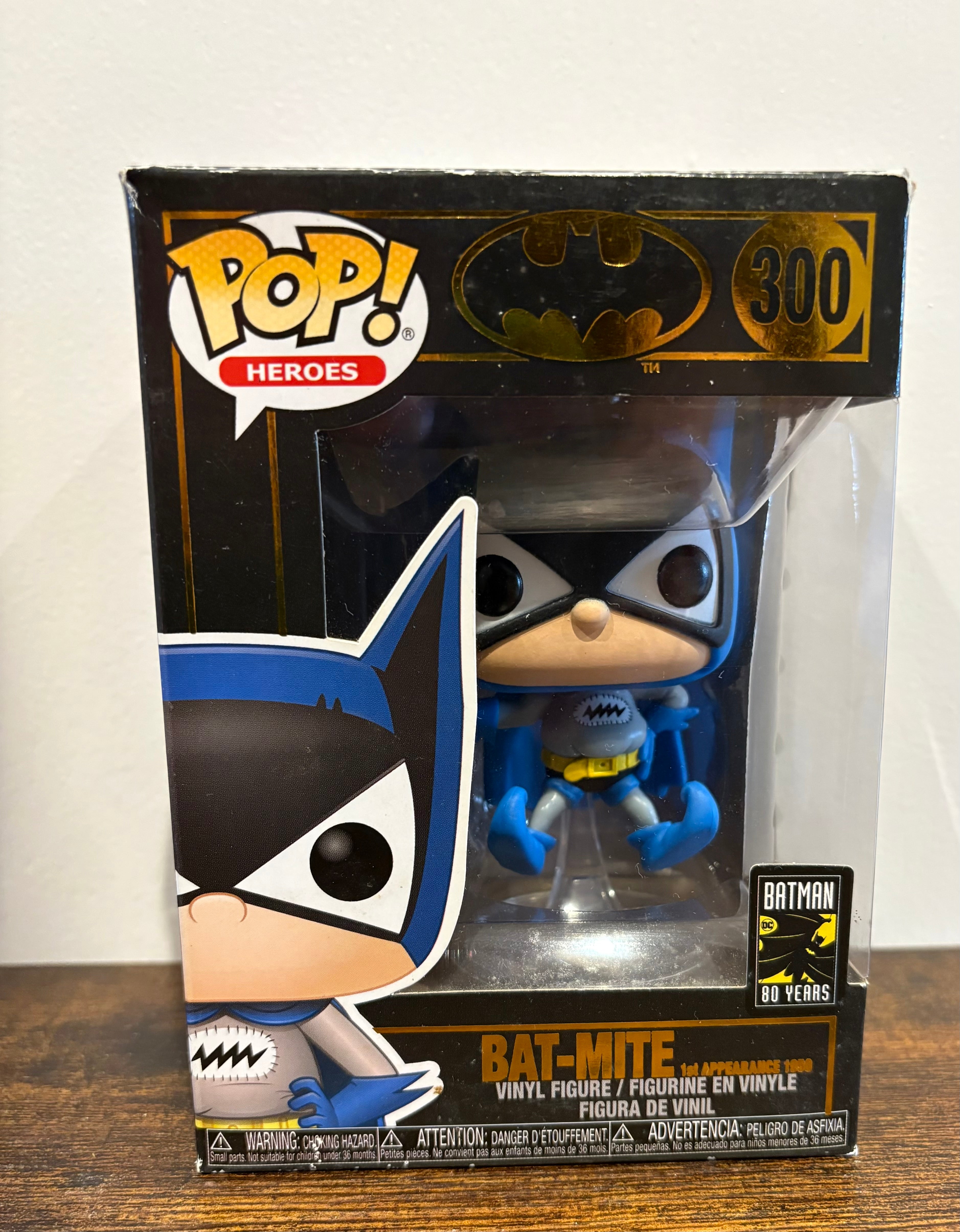 Funko Pop Bat Mite #300 Vinyl Figure DC Super Heroes Batman 80th Anniversary