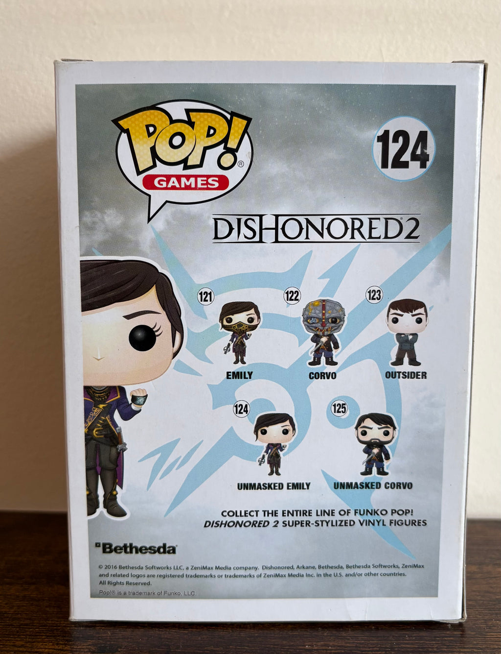 Funko Pop #124 – Unmasked Emily from Dishonoured 2