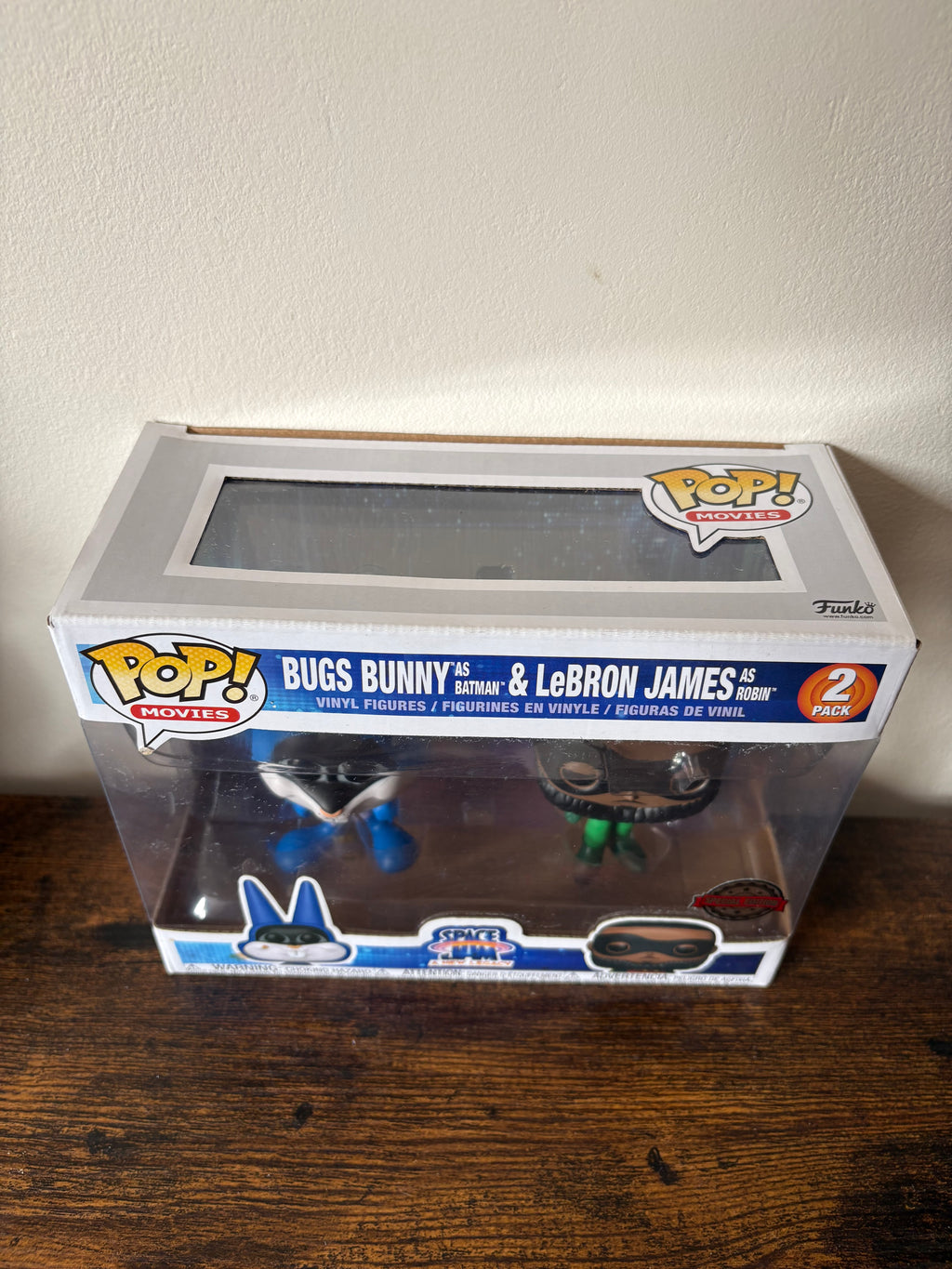 Funko POP! Movies Space Jam A New Legacy Bugs Bunny as Batman LeBron James as Robin