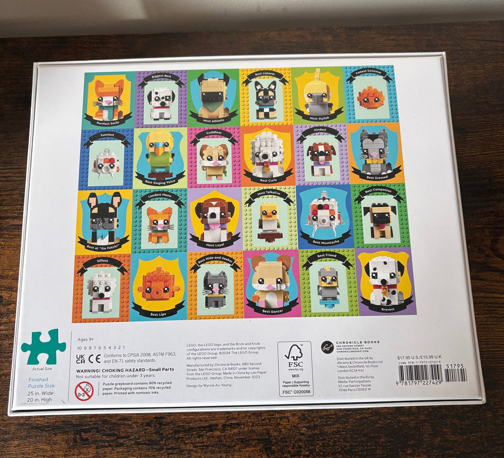 LEGO Pet Pals 1000-Piece Puzzle, Brand new