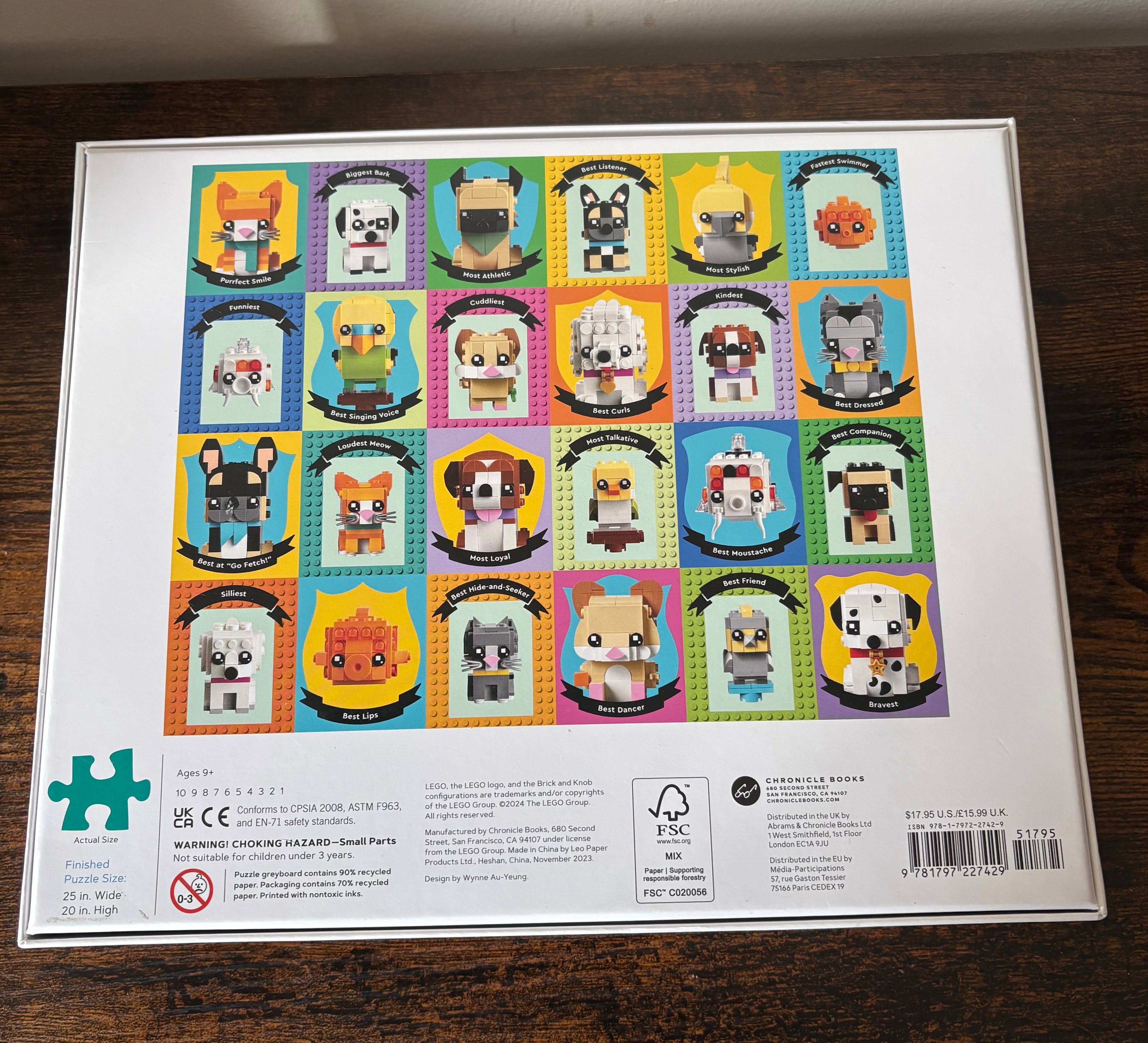 LEGO Pet Pals 1000-Piece Puzzle, Brand new