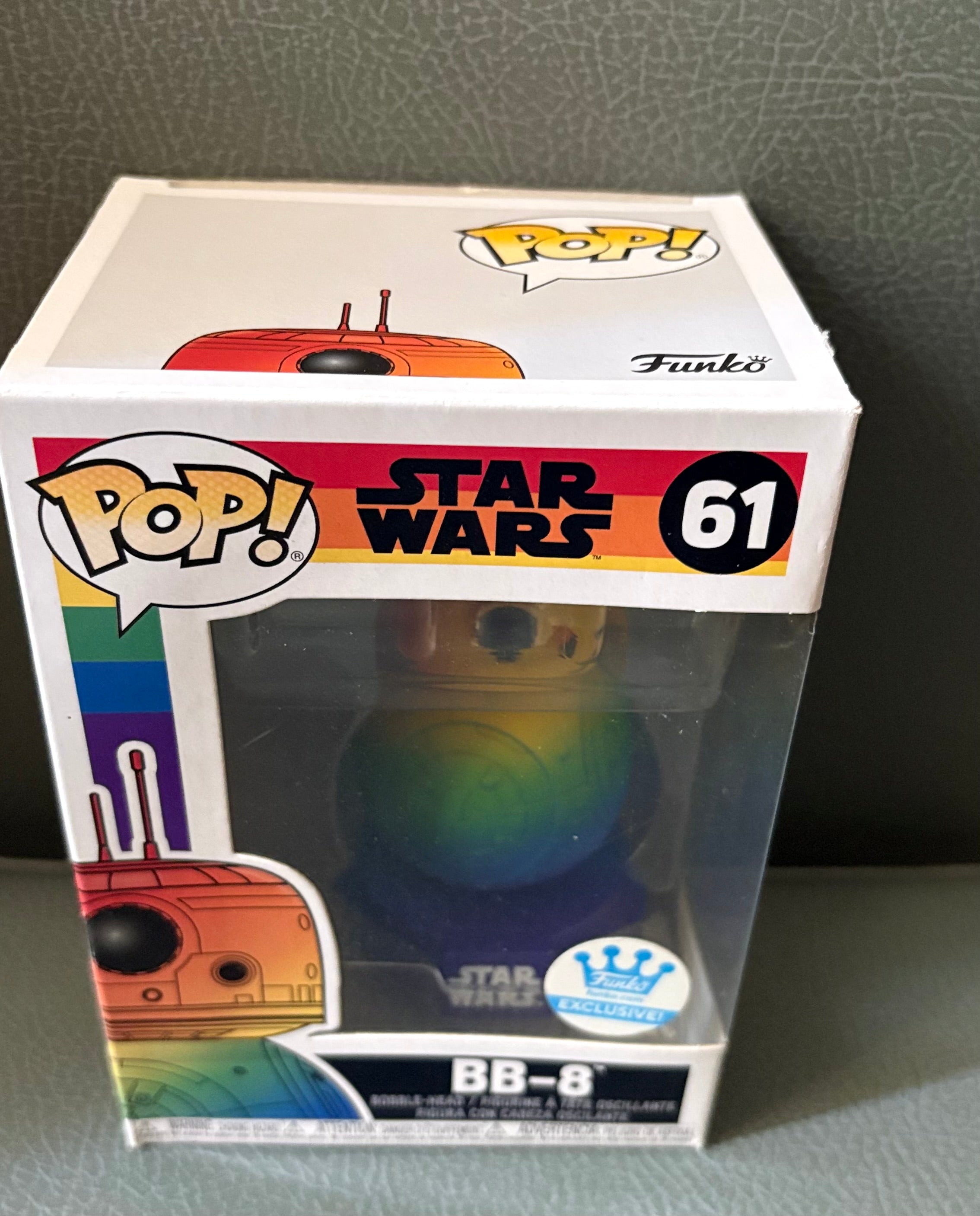 Funko Pop #61 Limited Edition Rainbow Pride BB-8