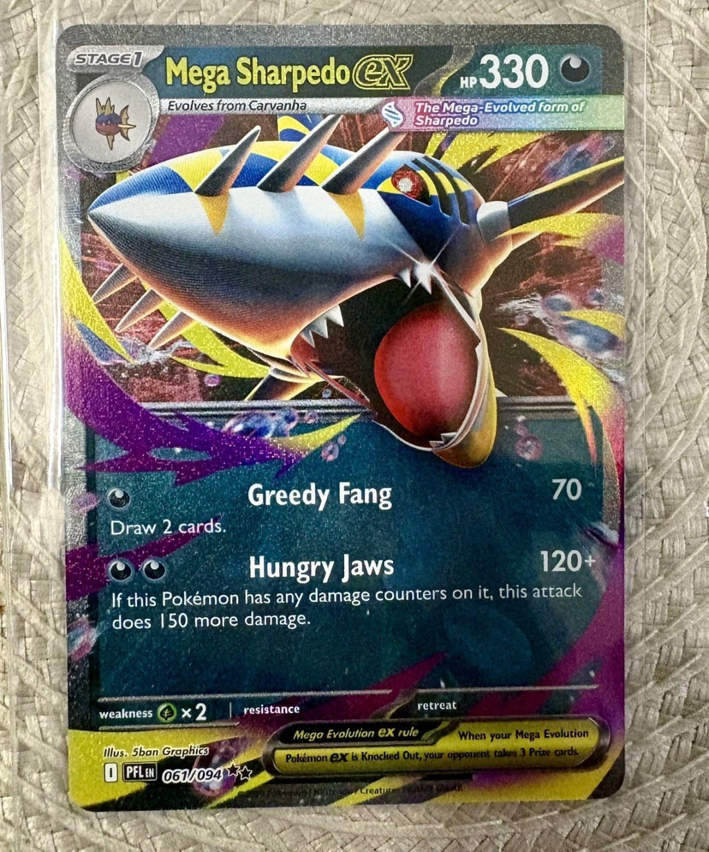 Pokemon - Mega Sharpedo ex - 061/094 - ME Phantasmal Flames - Half-Art