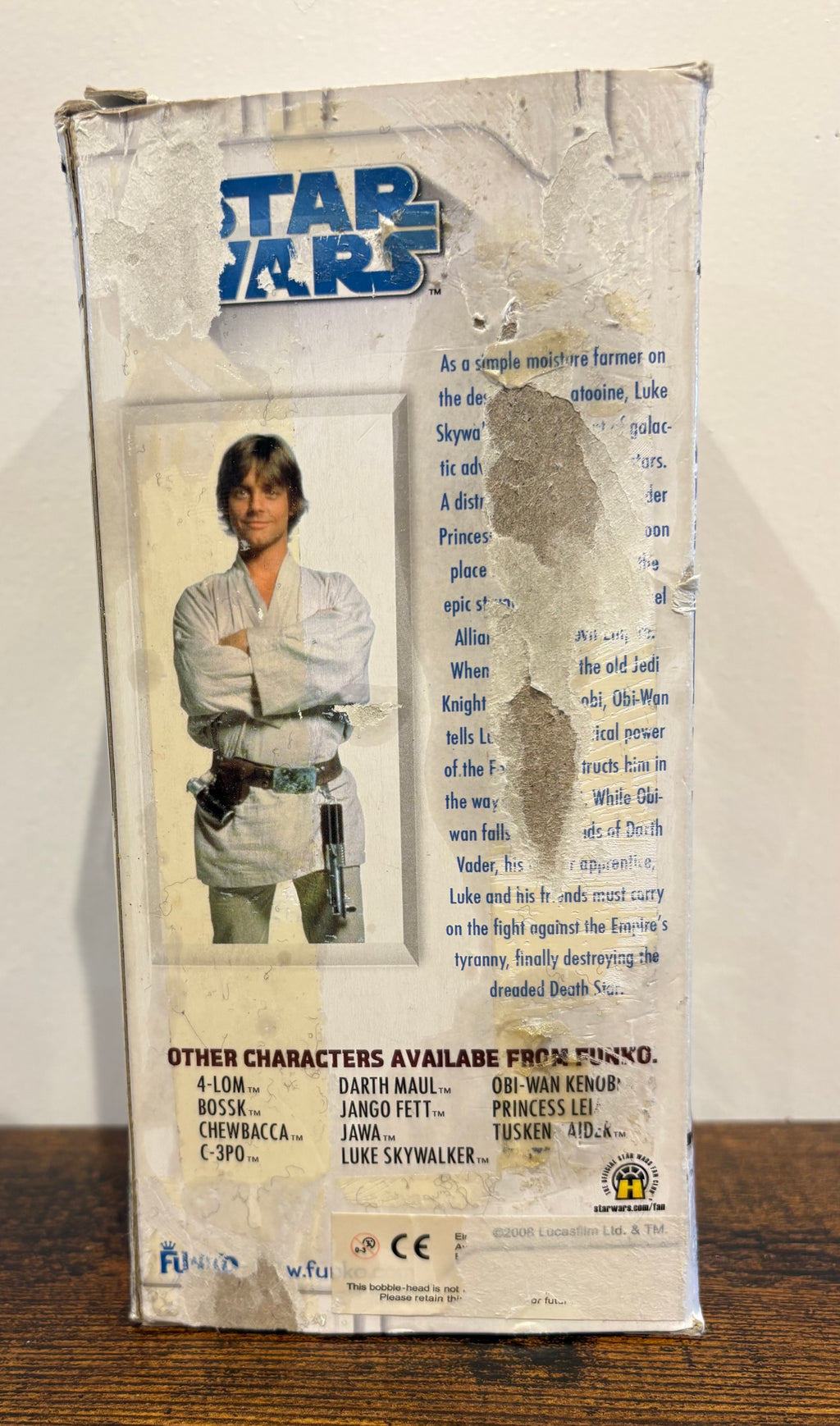 Star Wars Wacky Wobblers LUKE SKYWALKER Bobblehead Official Funko
