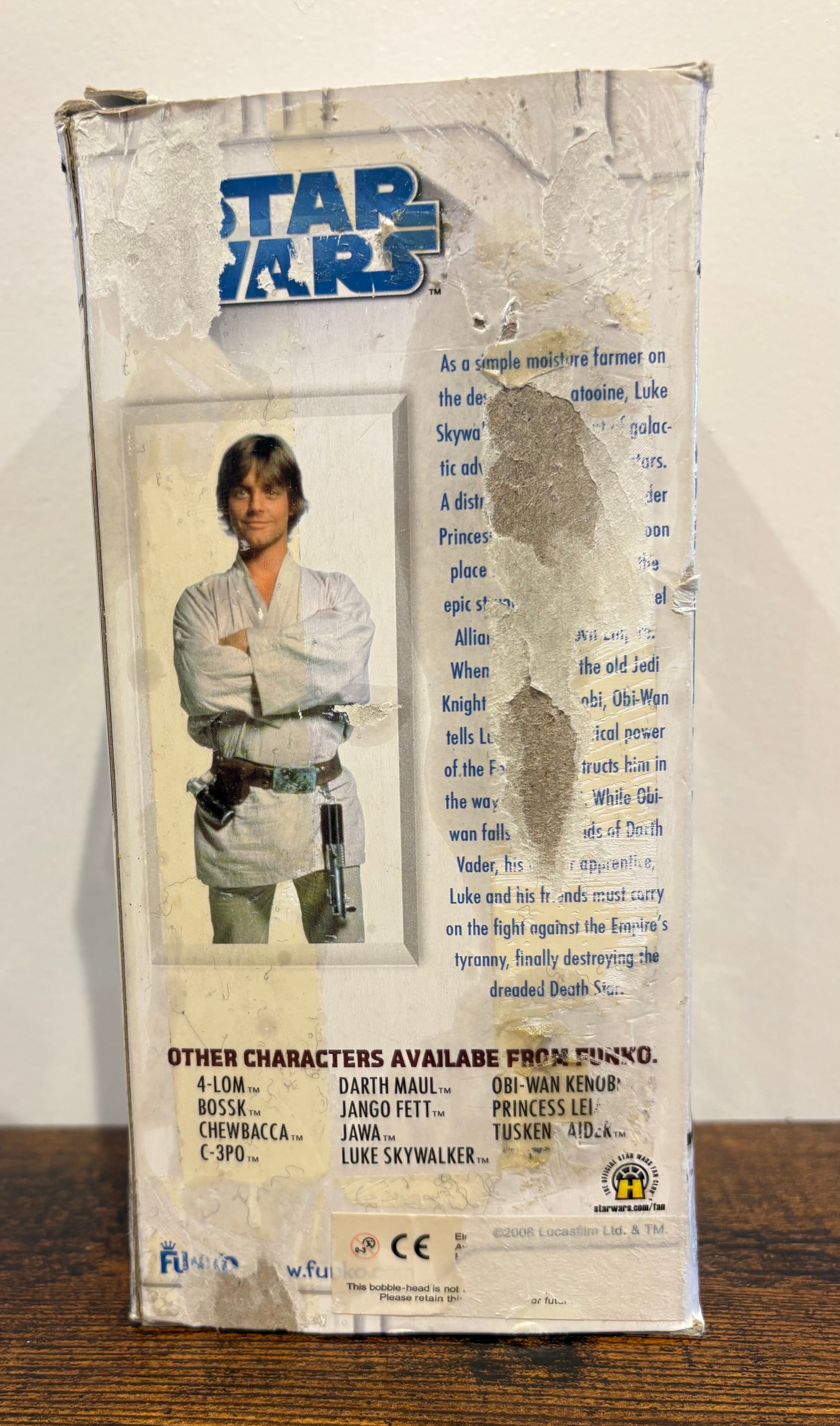 Star Wars Wacky Wobblers LUKE SKYWALKER Bobblehead Official Funko
