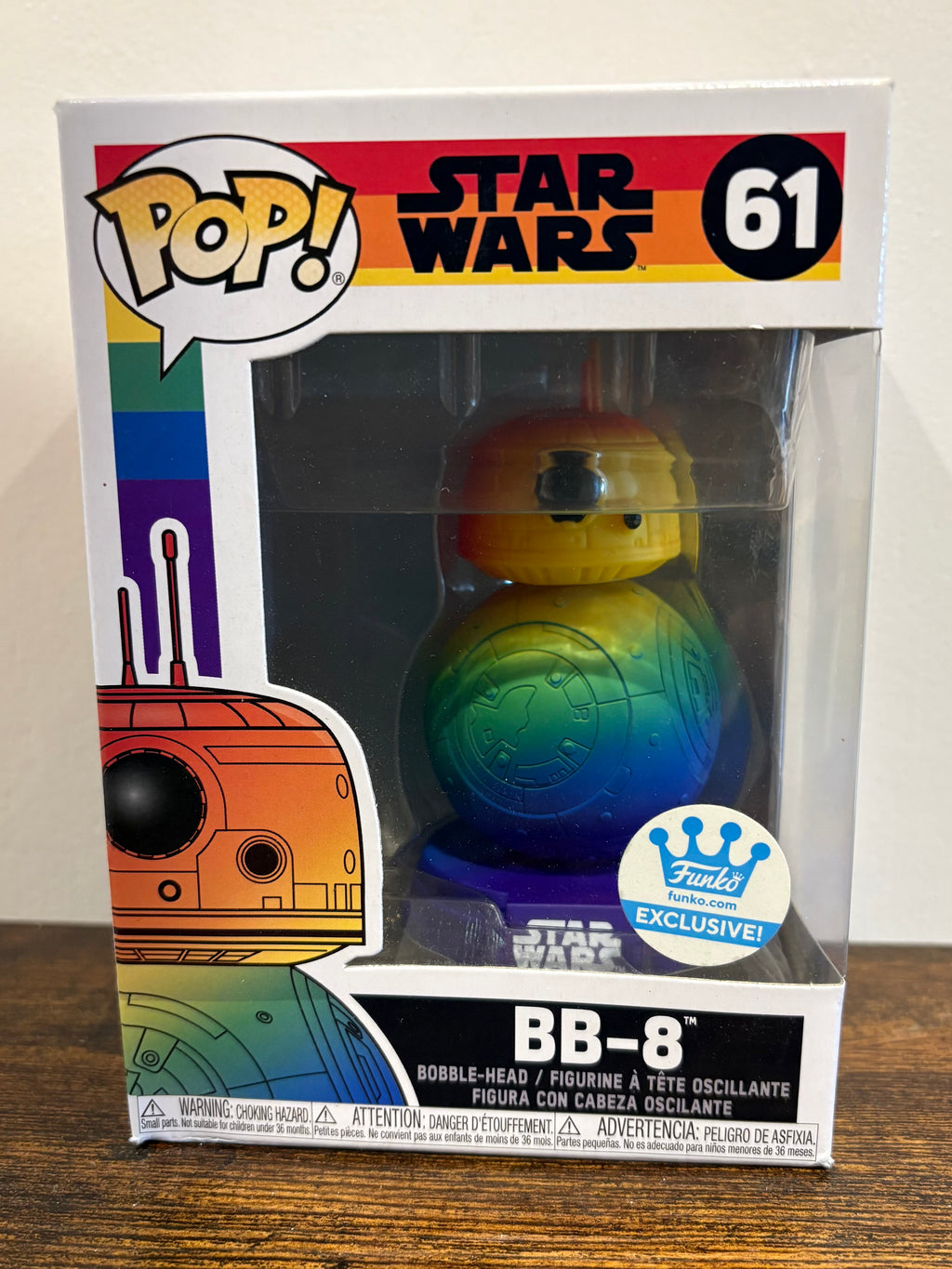 Star Wars - Rainbow Pride BB-8 #61 Funko pop Shop Exclusive