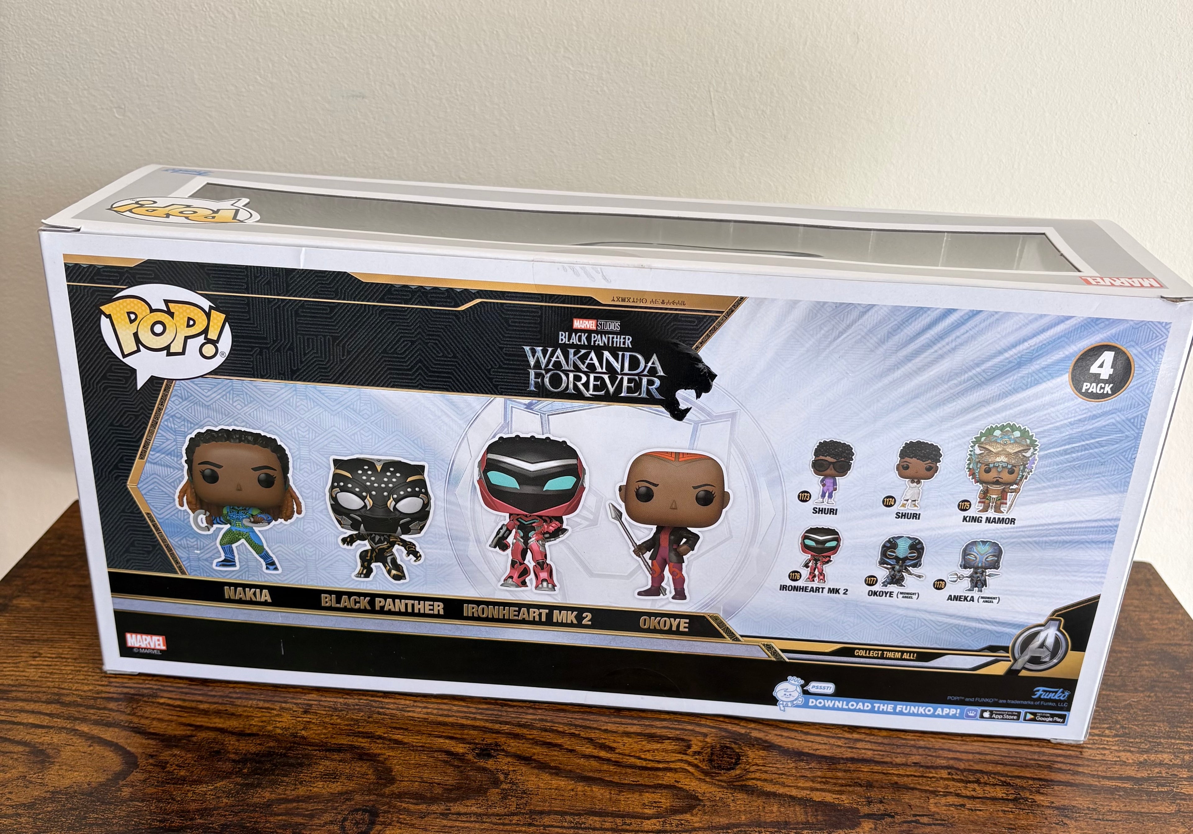 Funko Pop! Marvel Black Panther: Wakanda Forever 4-Pack. Brand New & Sealed UK
