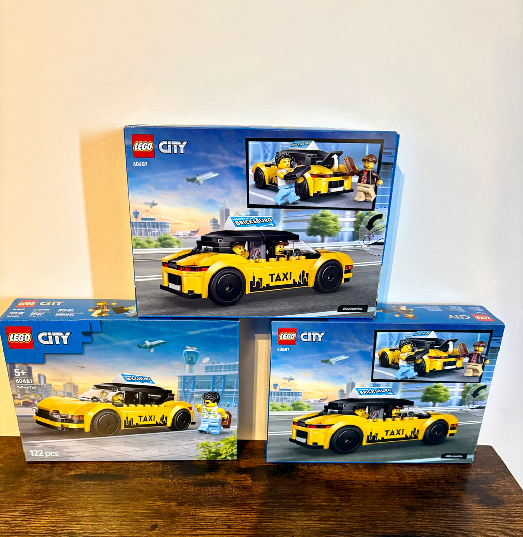 Lego City 60487 Yellow Taxi Car Set 122pcs Age 5+ Brand New Factory Sealed