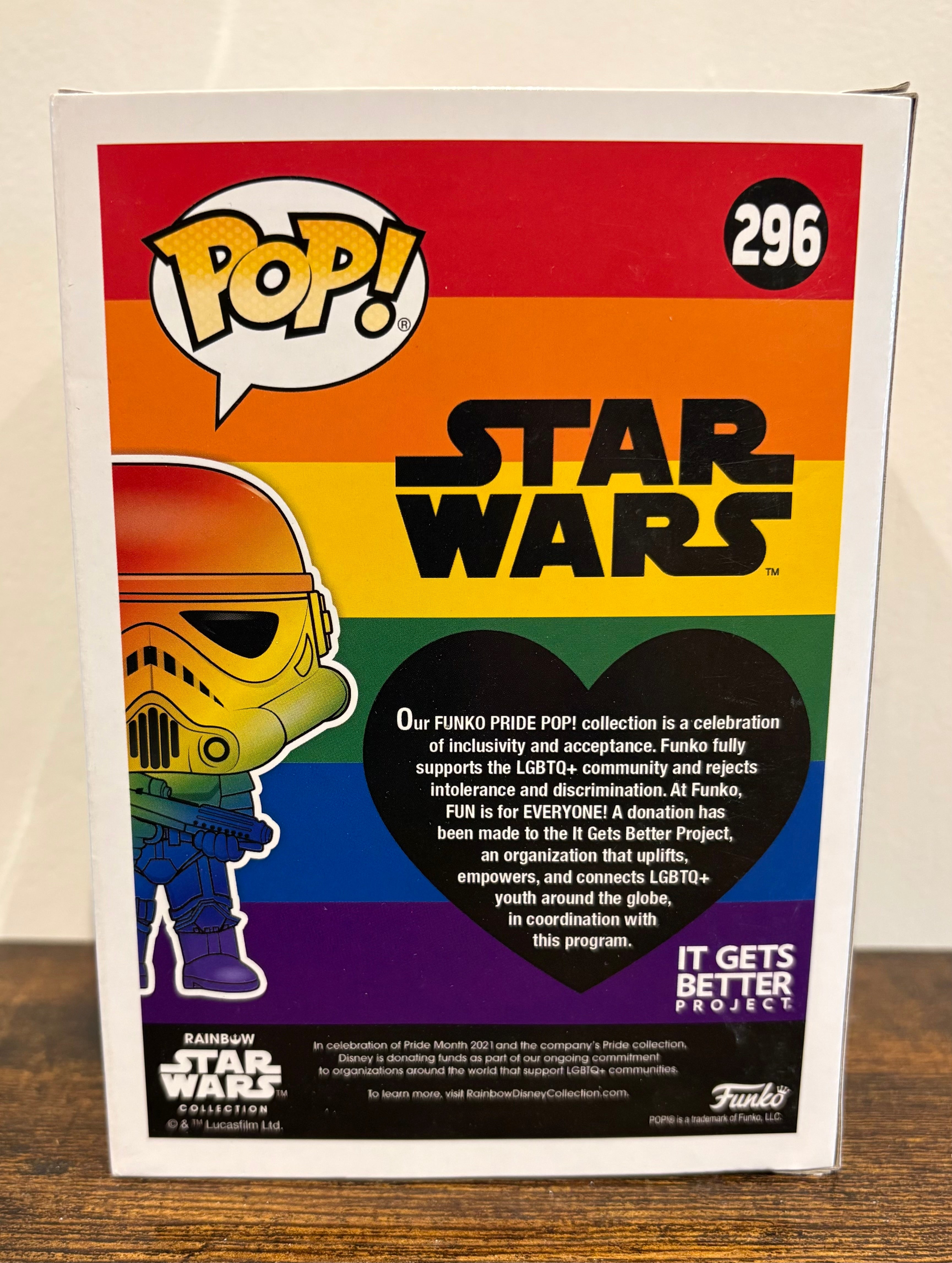 Funko Pop! Star Wars Stormtrooper #296 Rainbow Rare Vinyl Figure